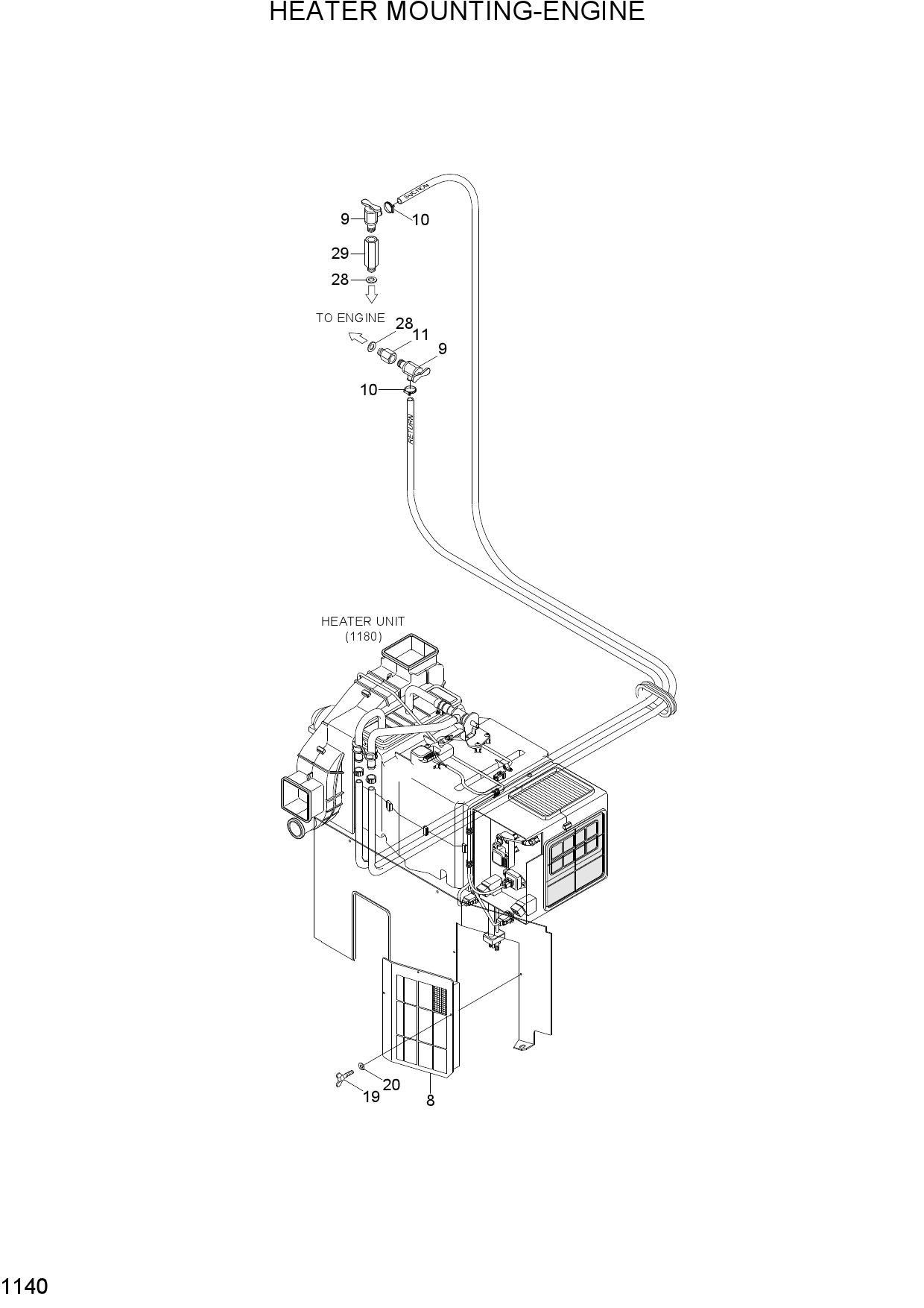HEATER MOUNTING-ENGINE