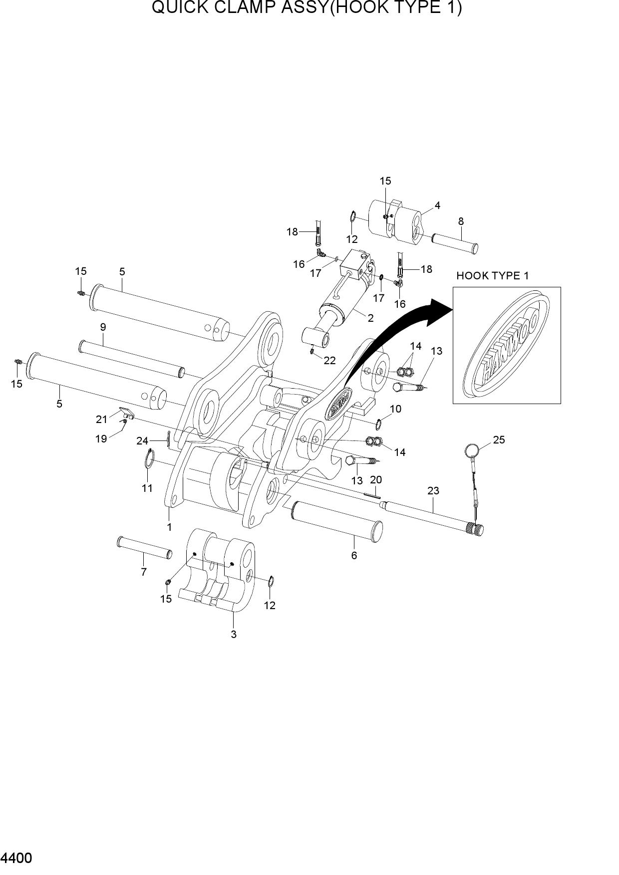 QUICK CLAMP ASSY(HOOK TYPE 1)