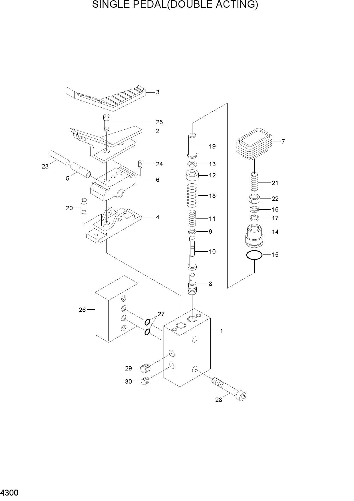 SINGLE PEDAL(DOUBLE ACTING)