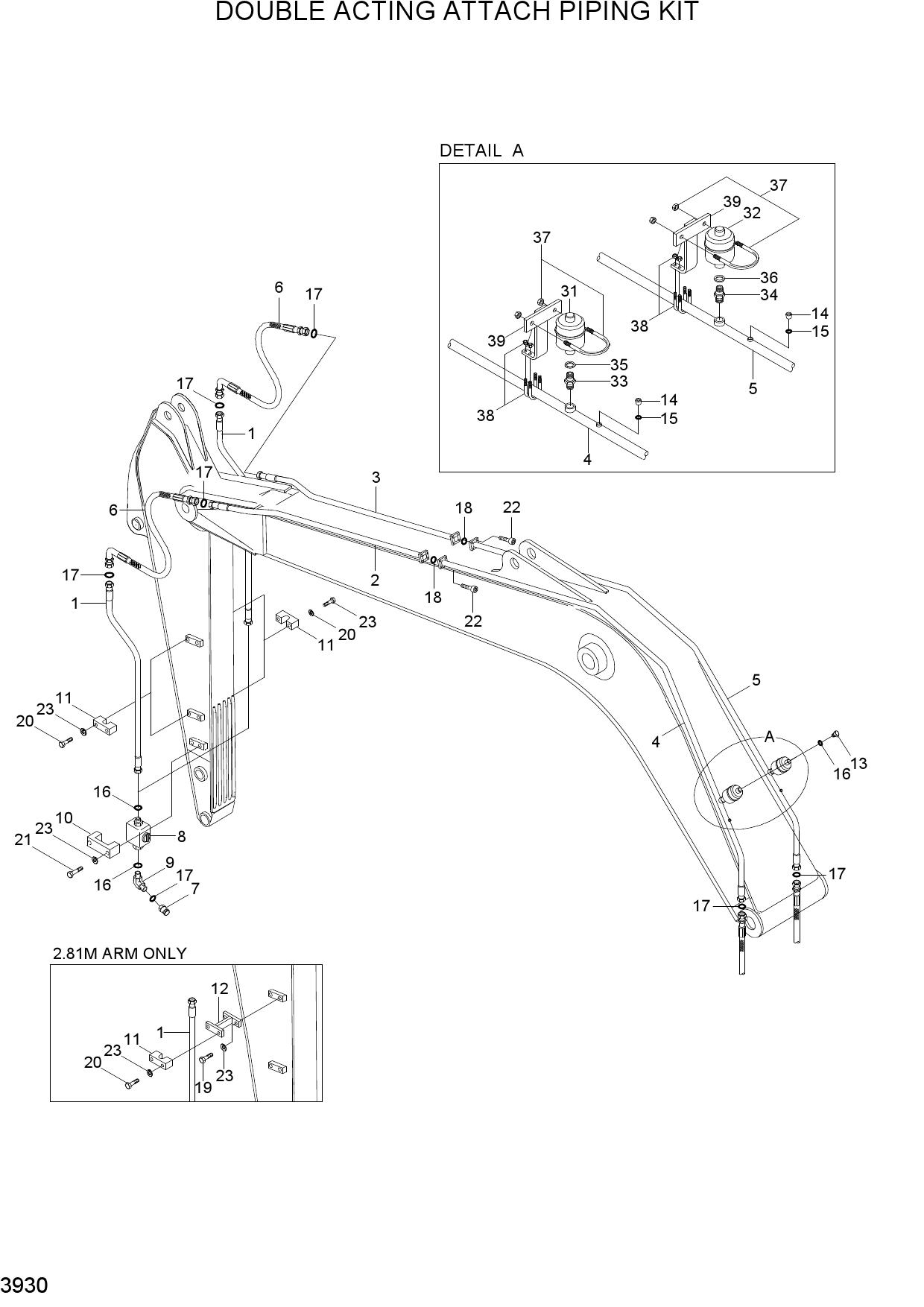DOUBLE ACTING ATTACH PIPING KIT