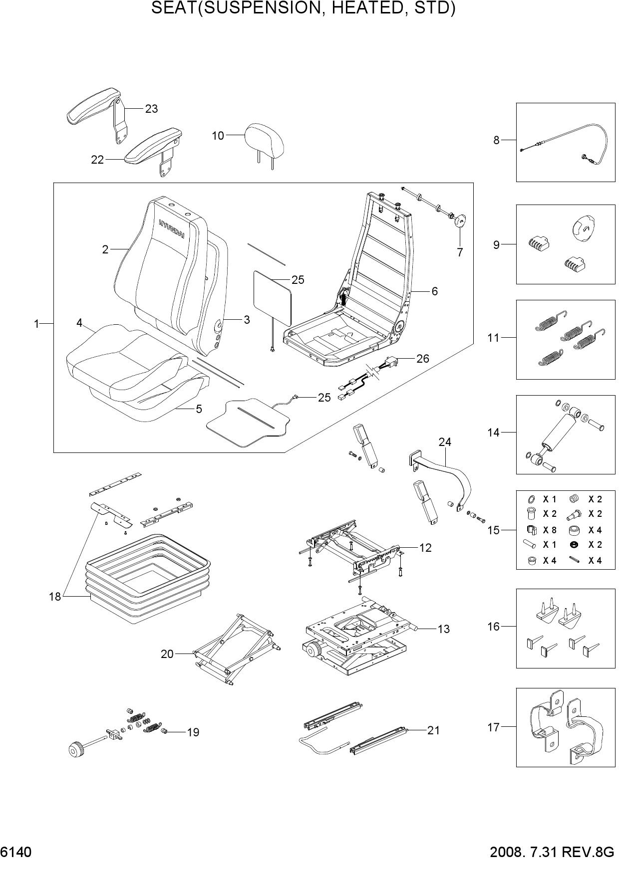 SEAT(SUSPENSION, HEATED, STD)