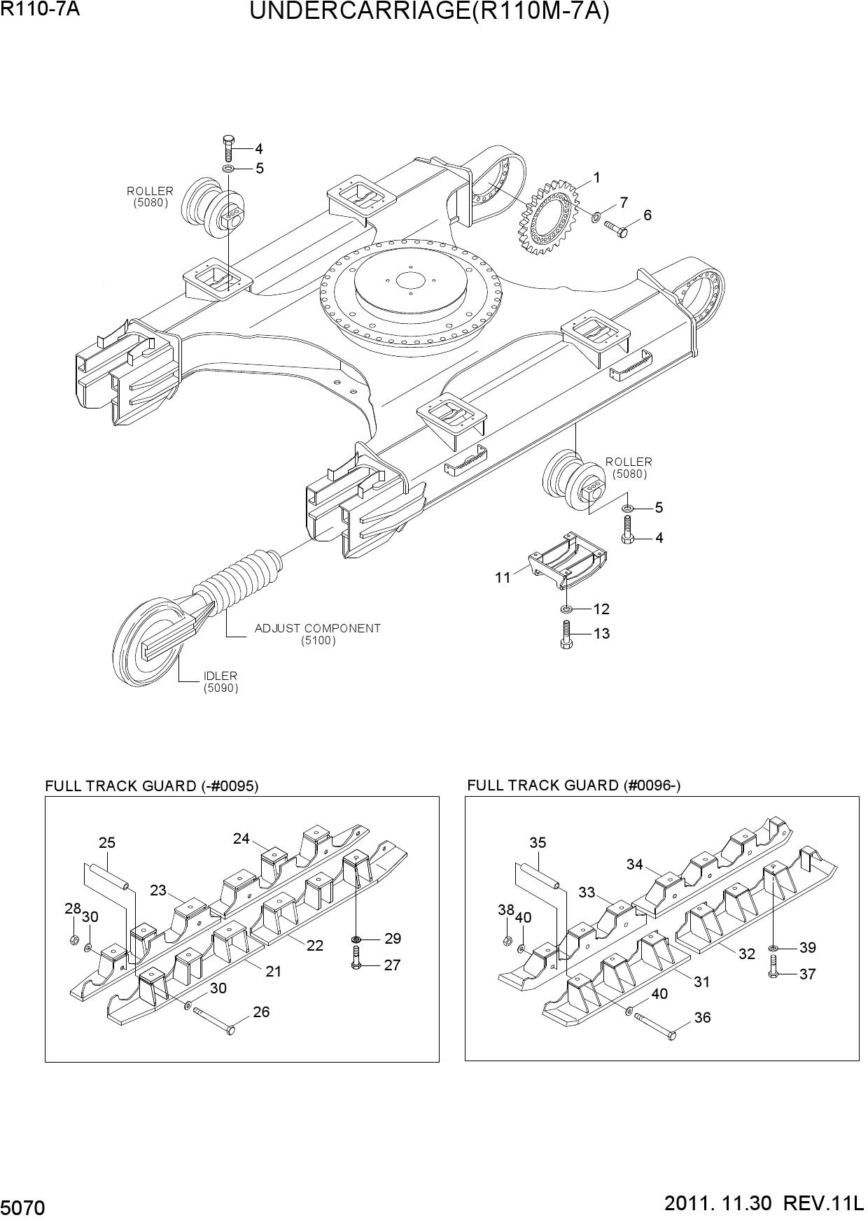 UMDERCARRIAGE MOUNTING(R110M-7A)
