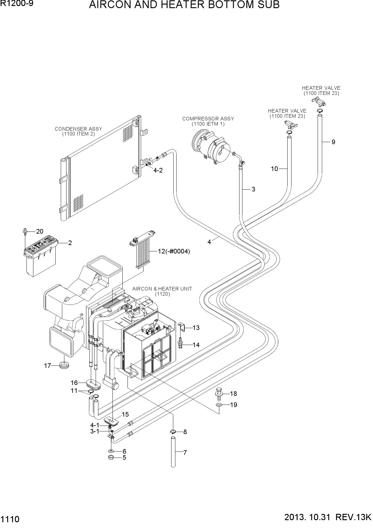 AIRCON AND HEATER BOTTOM SUB