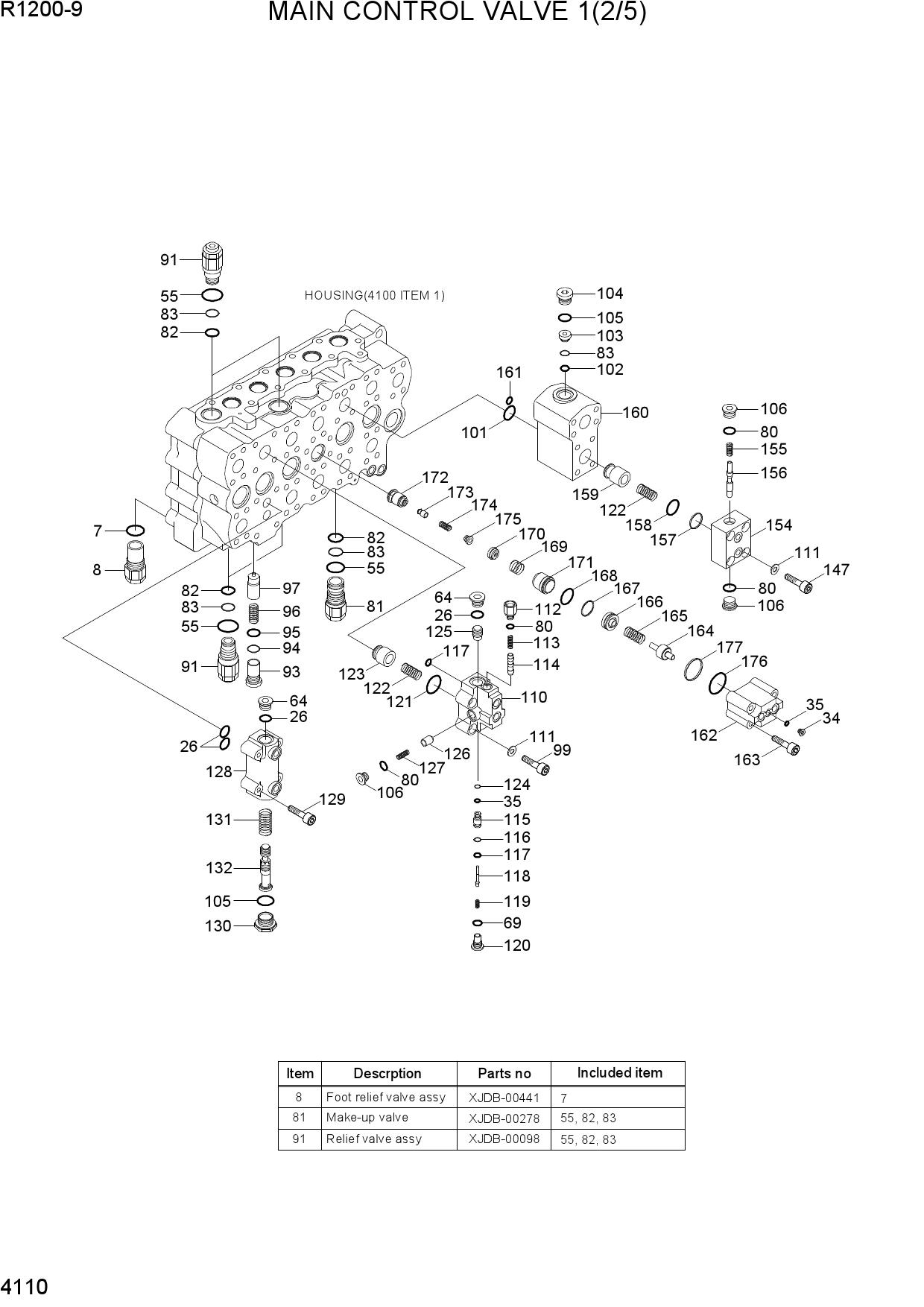 MAIN CONTROL VALVE 1(2/5)