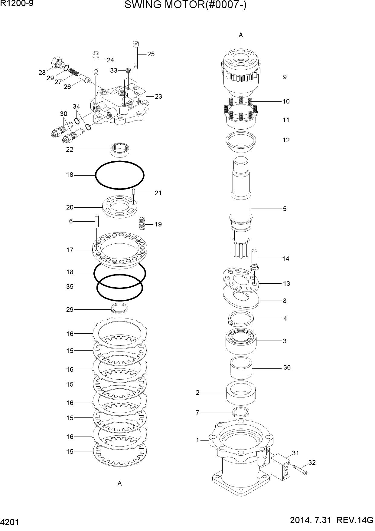 SWING MOTOR(#0007-)