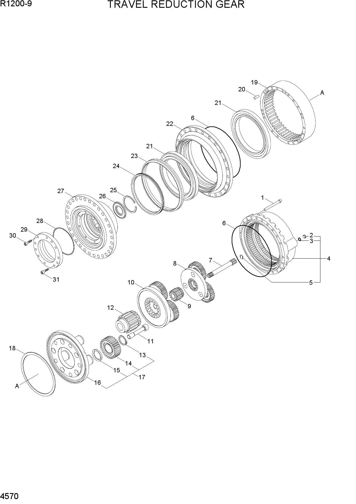 TRAVEL REDUCTION GEAR