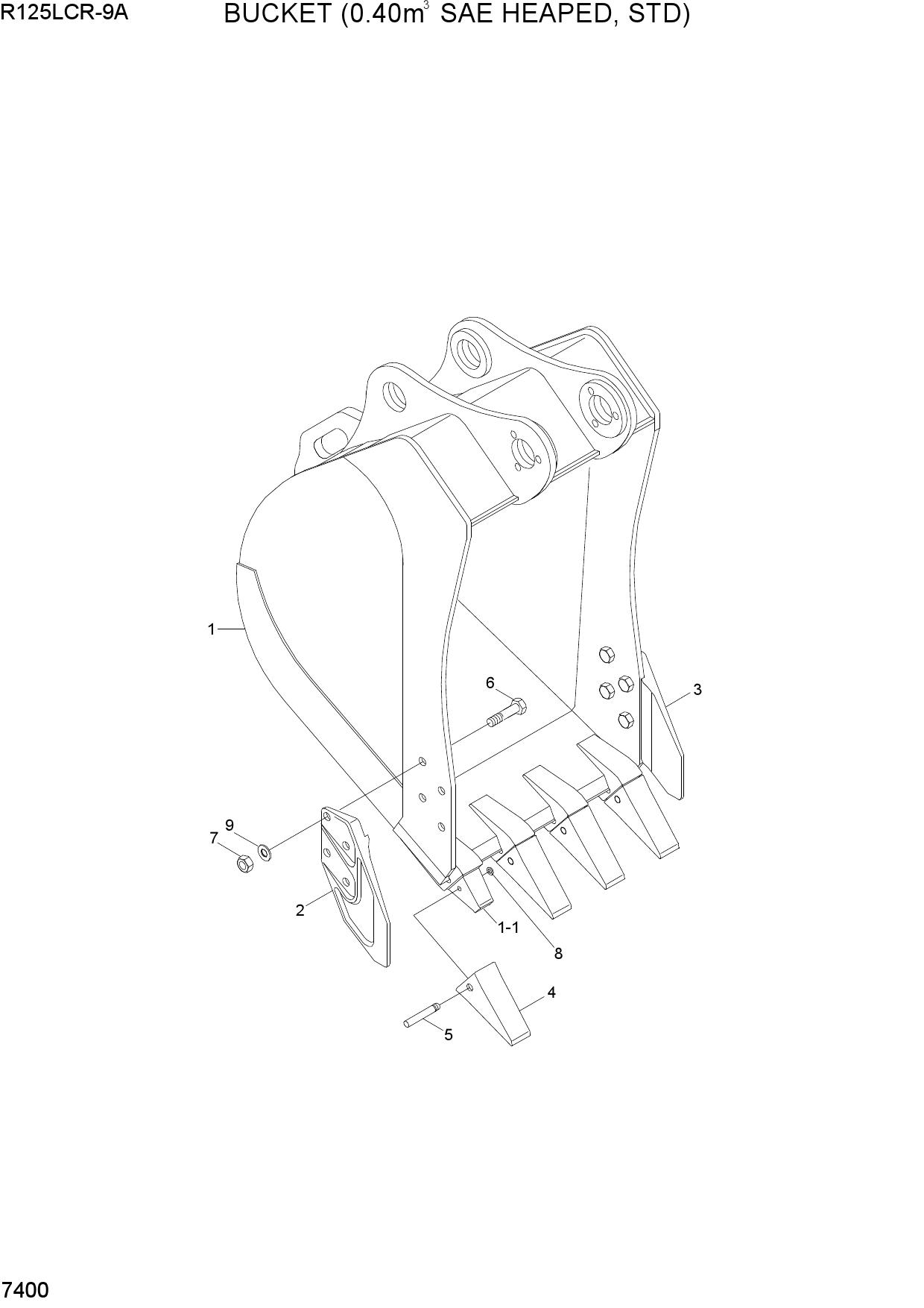 BUCKET (0.4M3, STD)