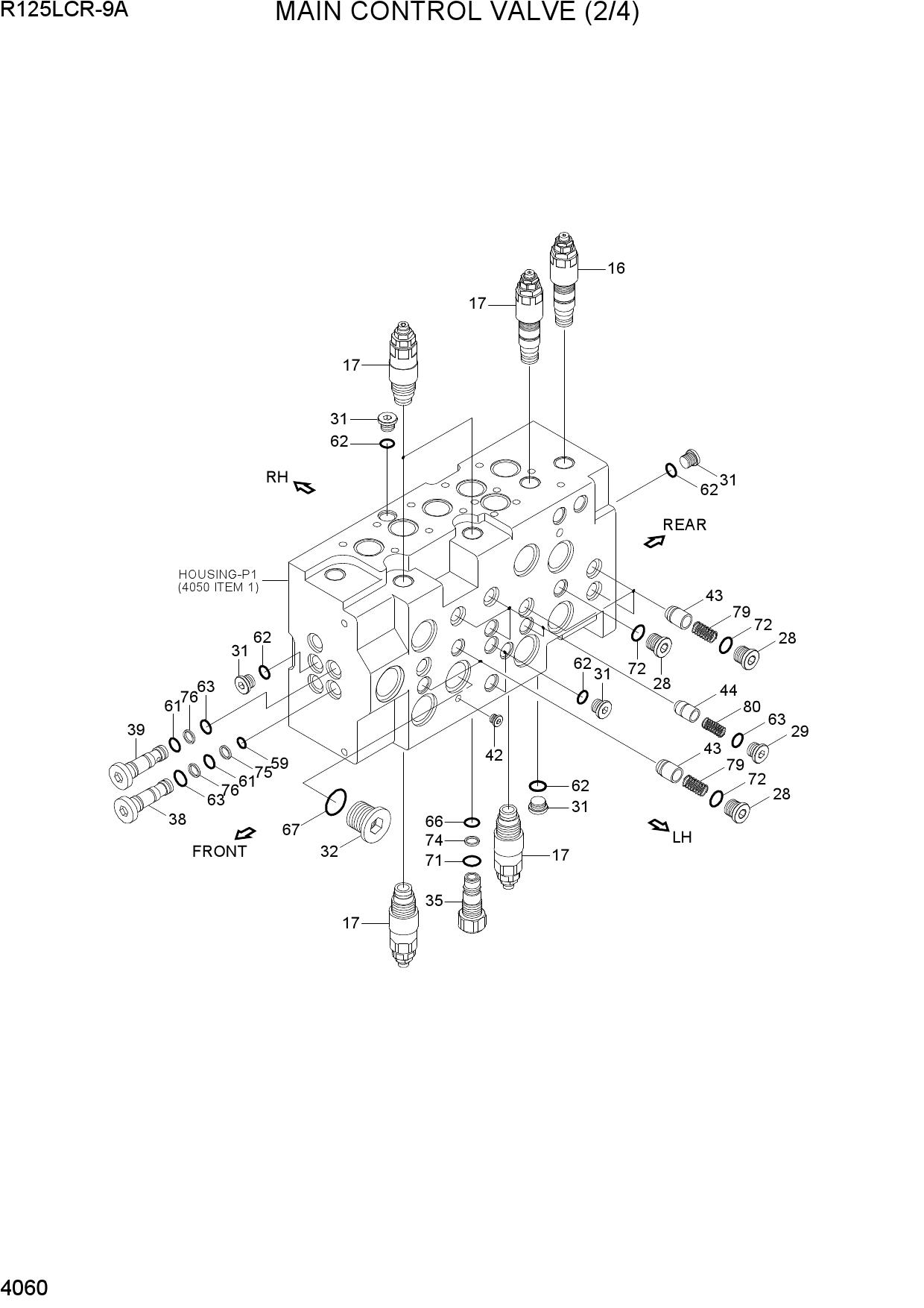 MAIN CONTROL VALVE (2/4)