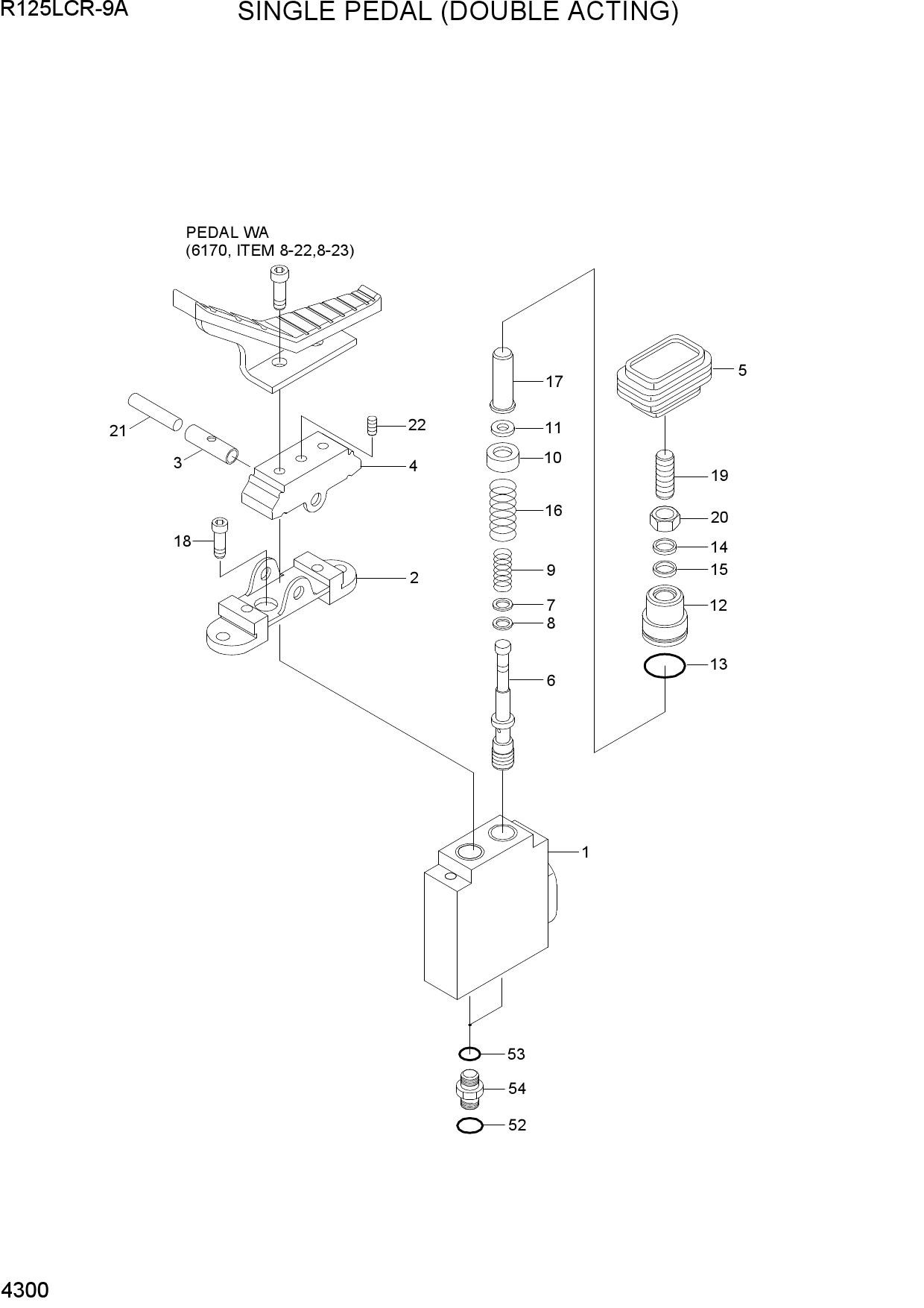 SINGLE PEDAL (DOUBLE ACTING)