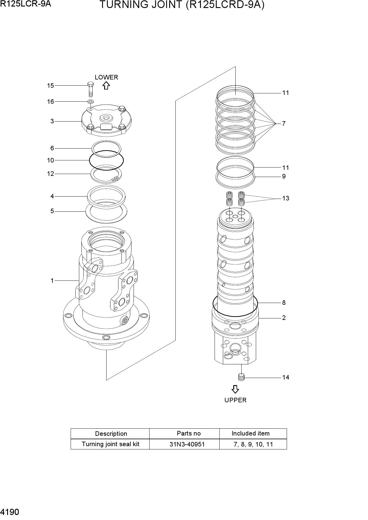 TURNING JOINT (R125LCRD-9A)