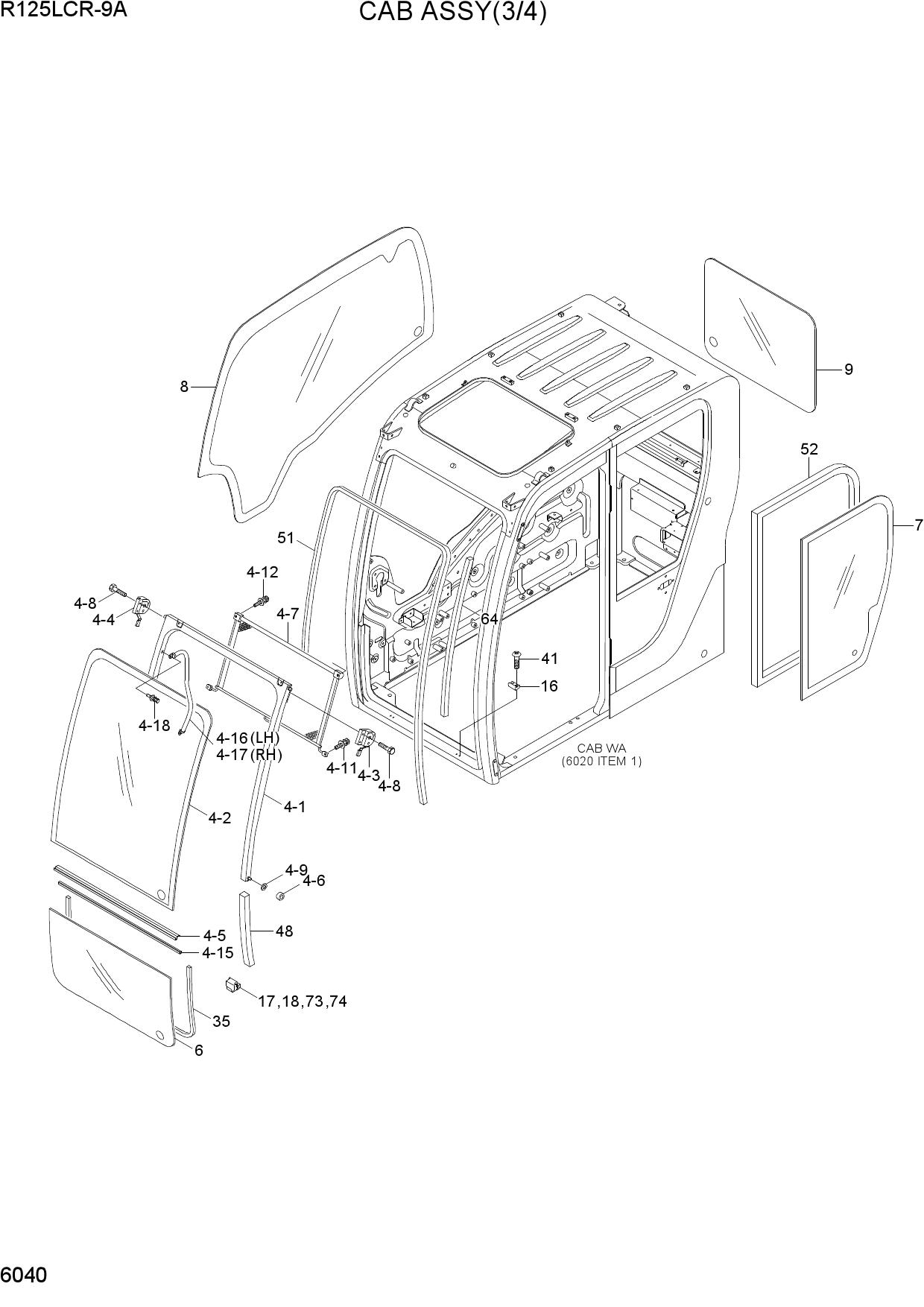CAB ASSY (3/4)
