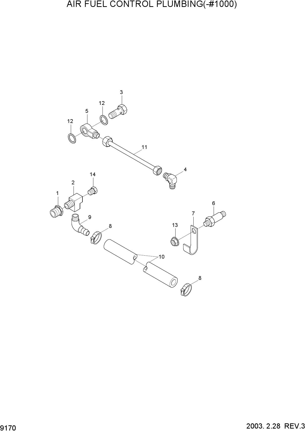 AIR FUEL CONTROL PLUMBING(-#1000)