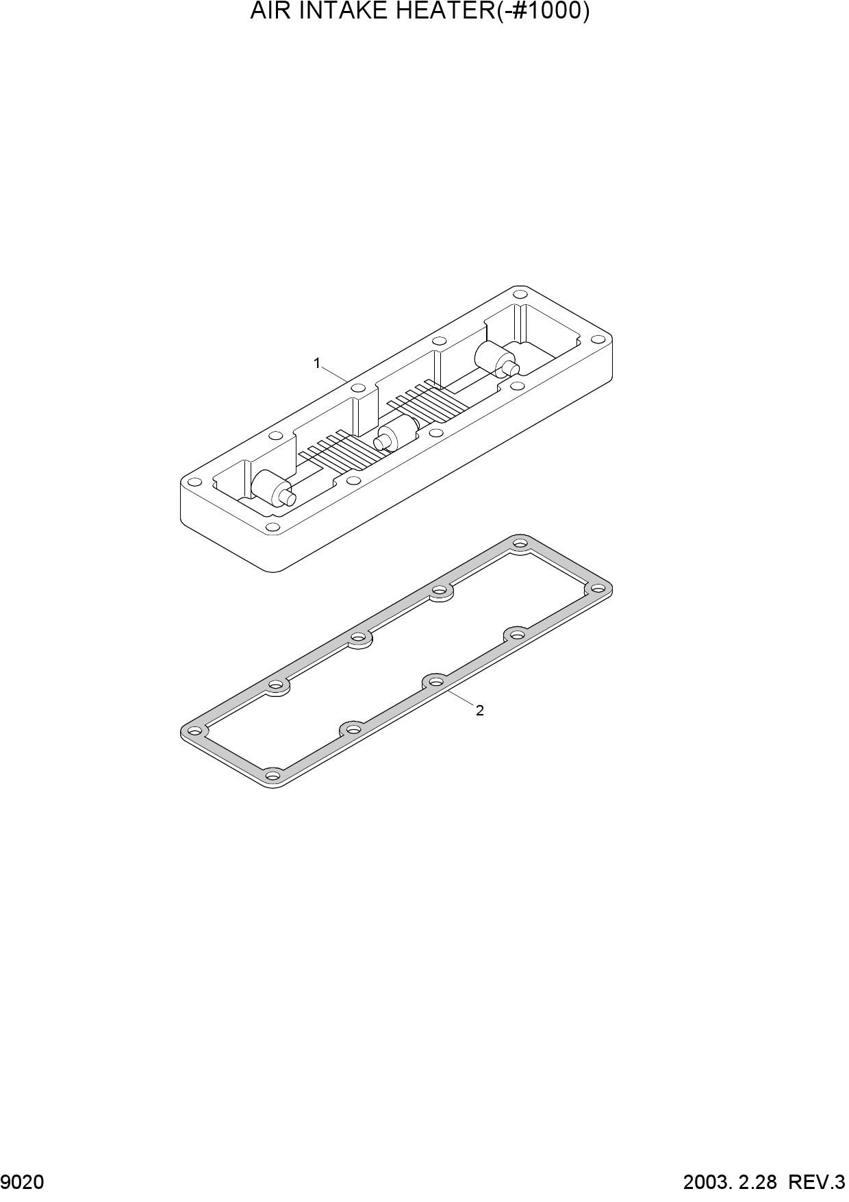 AIR INTAKE HEATER(-#1000)