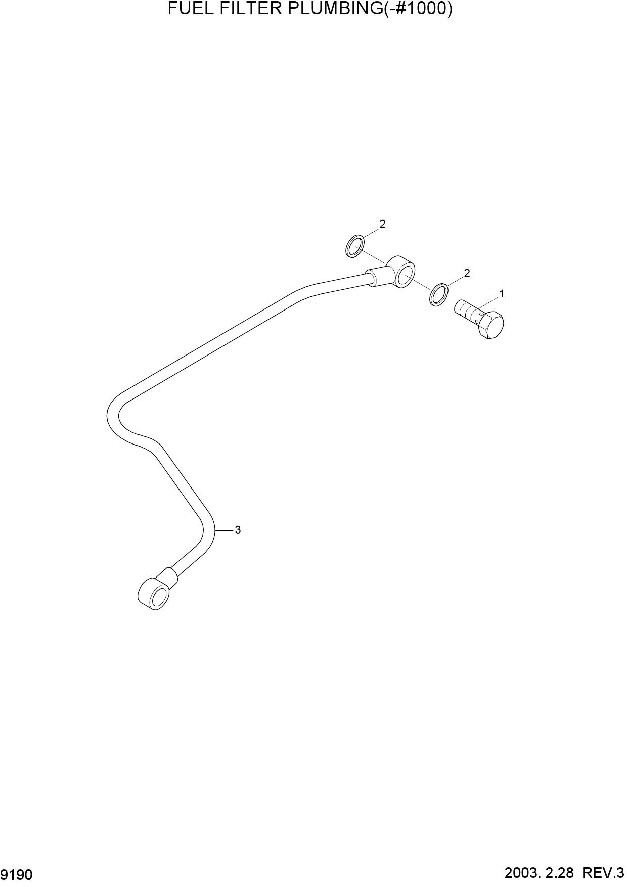 FUEL FILTER PLUMBING(-#1000)