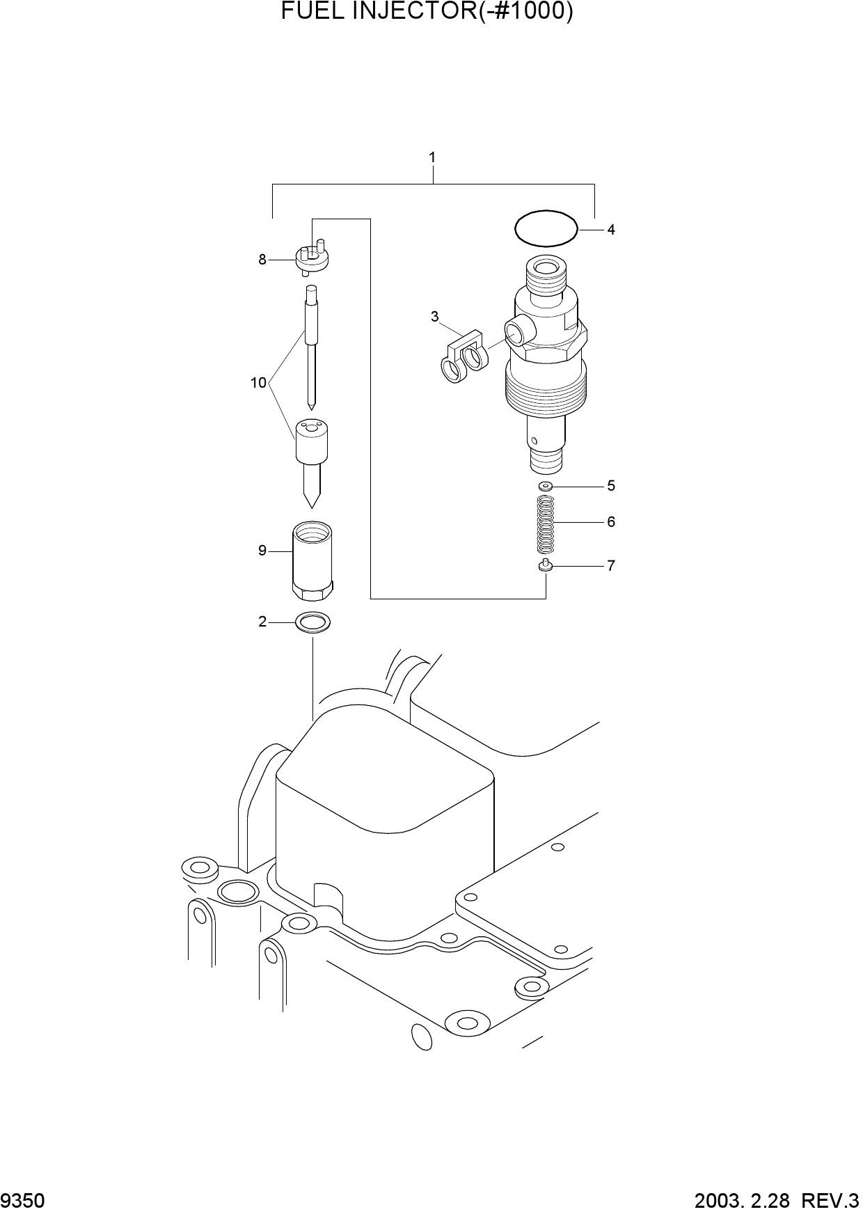 FUEL INJECTOR(-#1000)