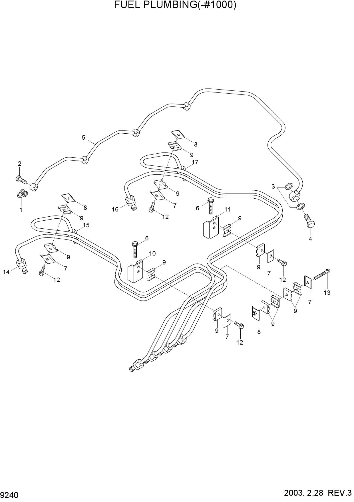 FUEL PLUMBING(-#1000)