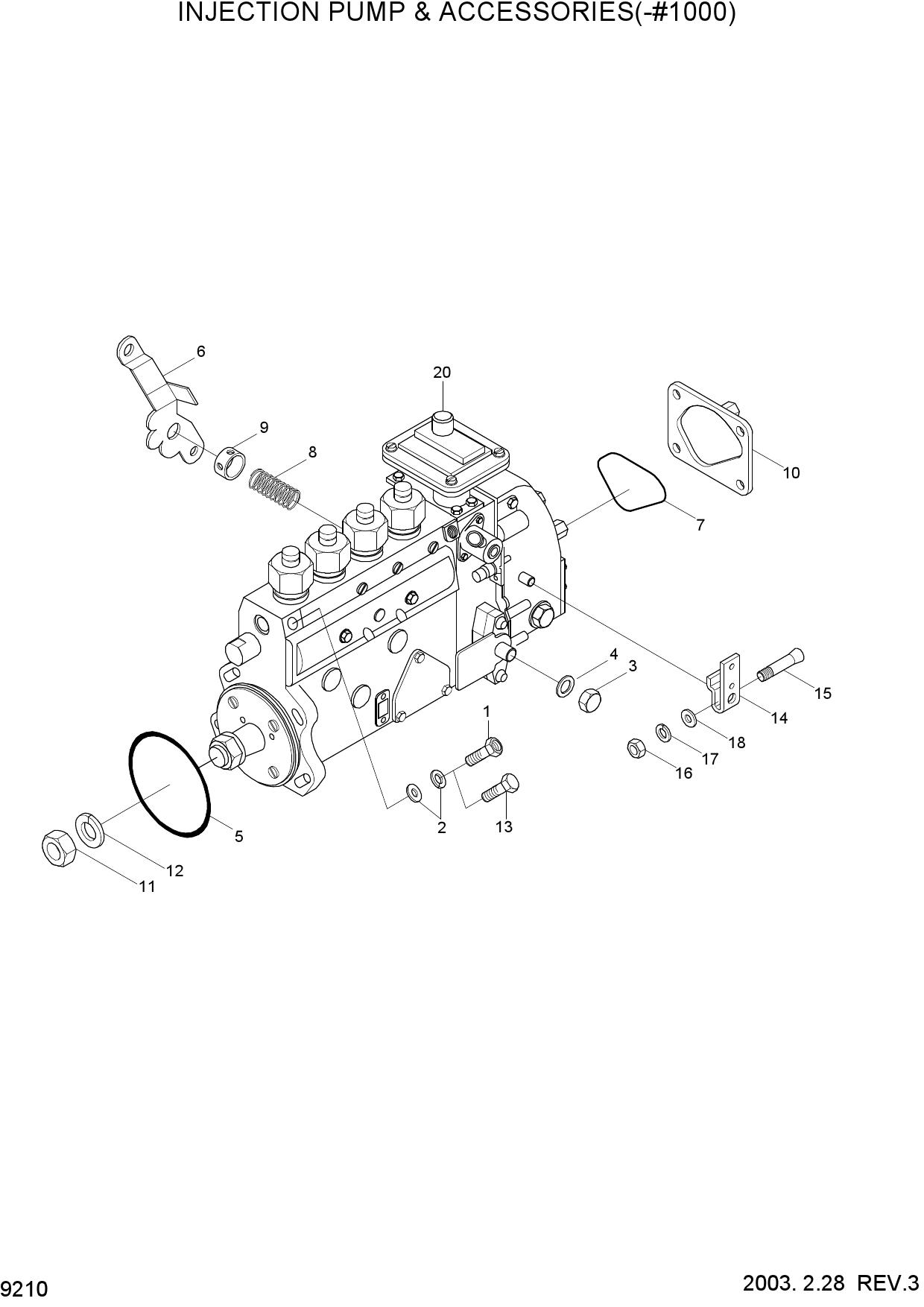 INJECTION PUMP & ACCESSORIES(-#1000)