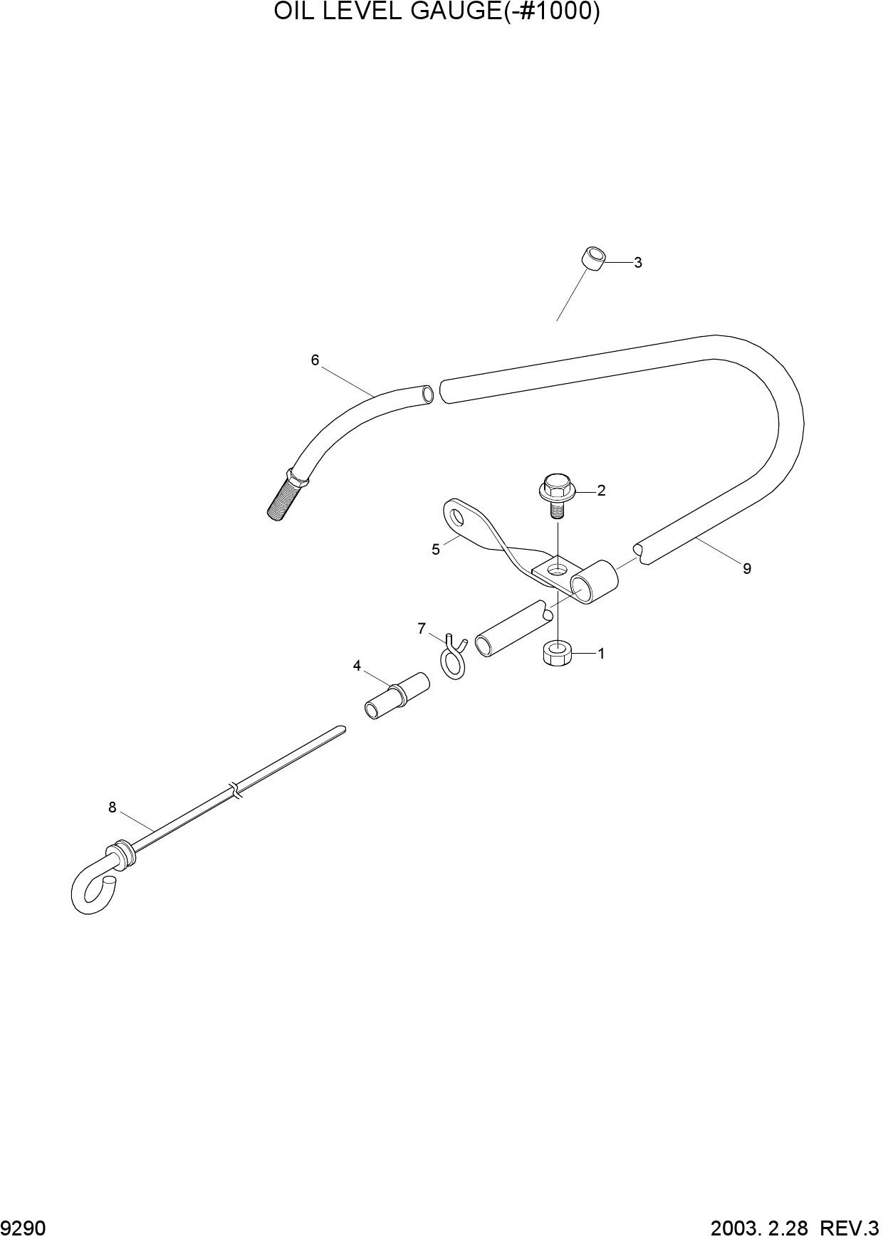 OIL LEVEL GAUGE(-#1000)