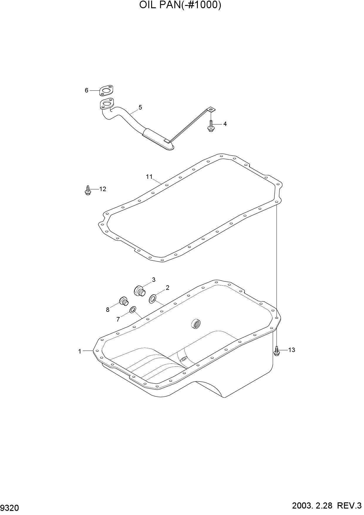 OIL PAN(-#1000)