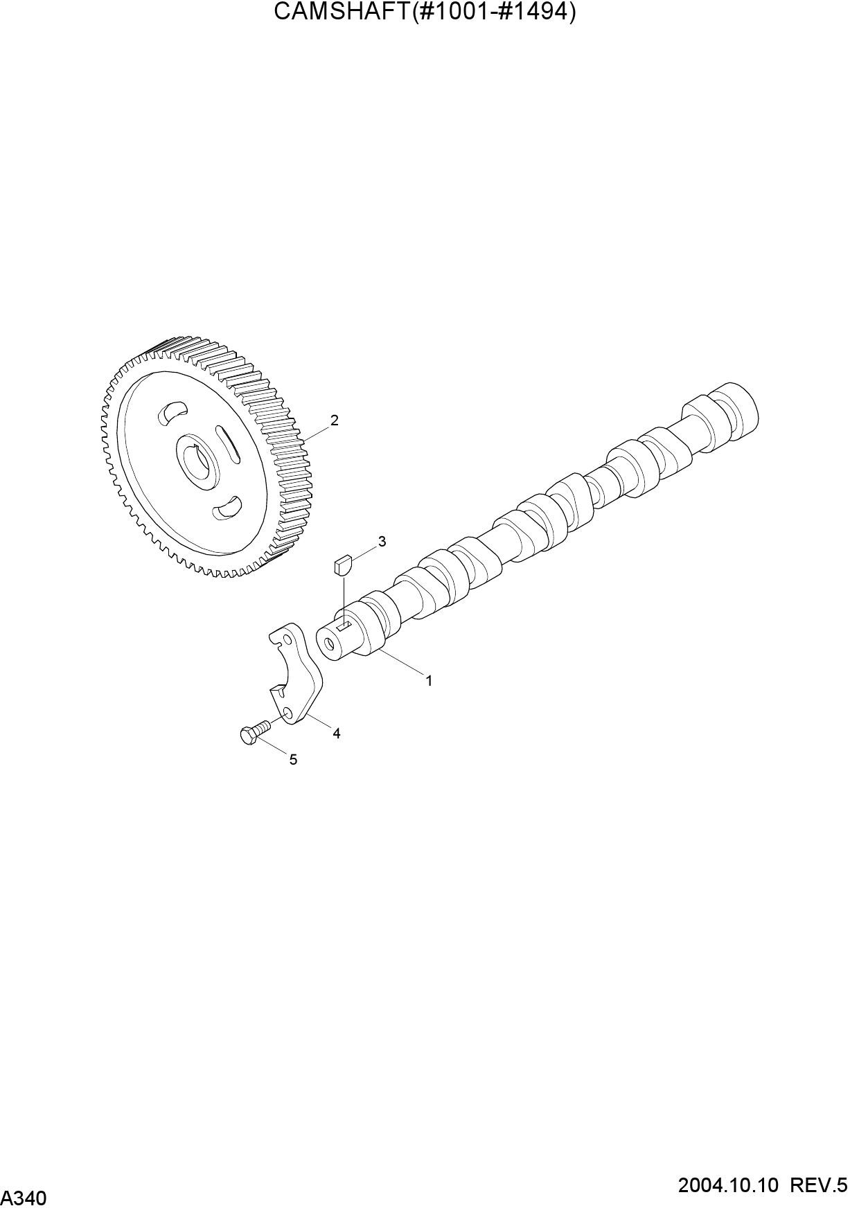 CAMSHAFT(#1001-#1494)