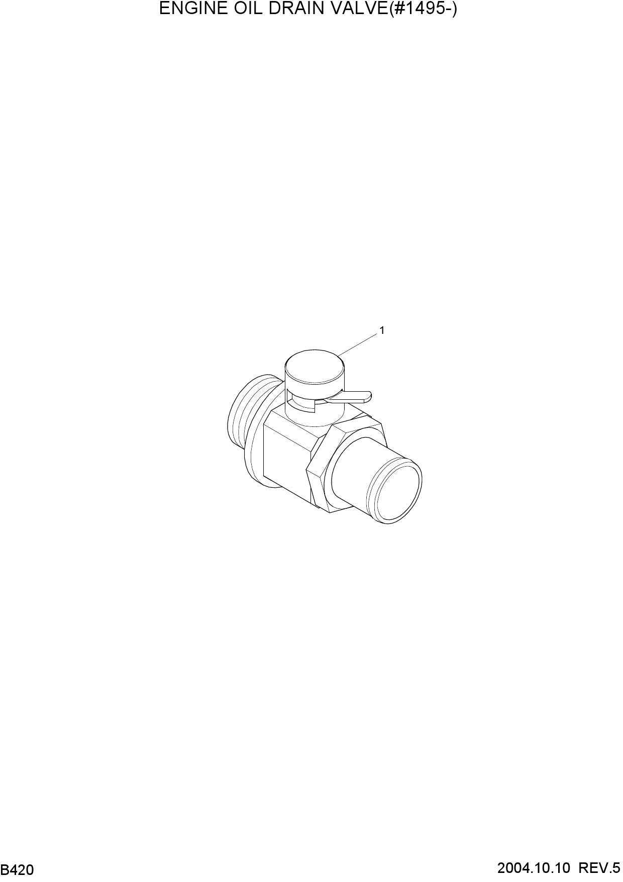 ENGINE OIL DRAIN VALVE(#1495-)