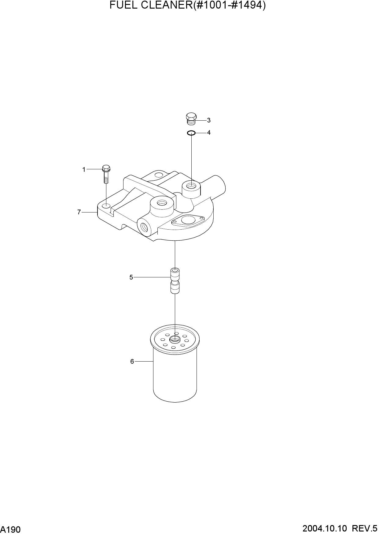 FUEL CLEANER(#1001-#1494)