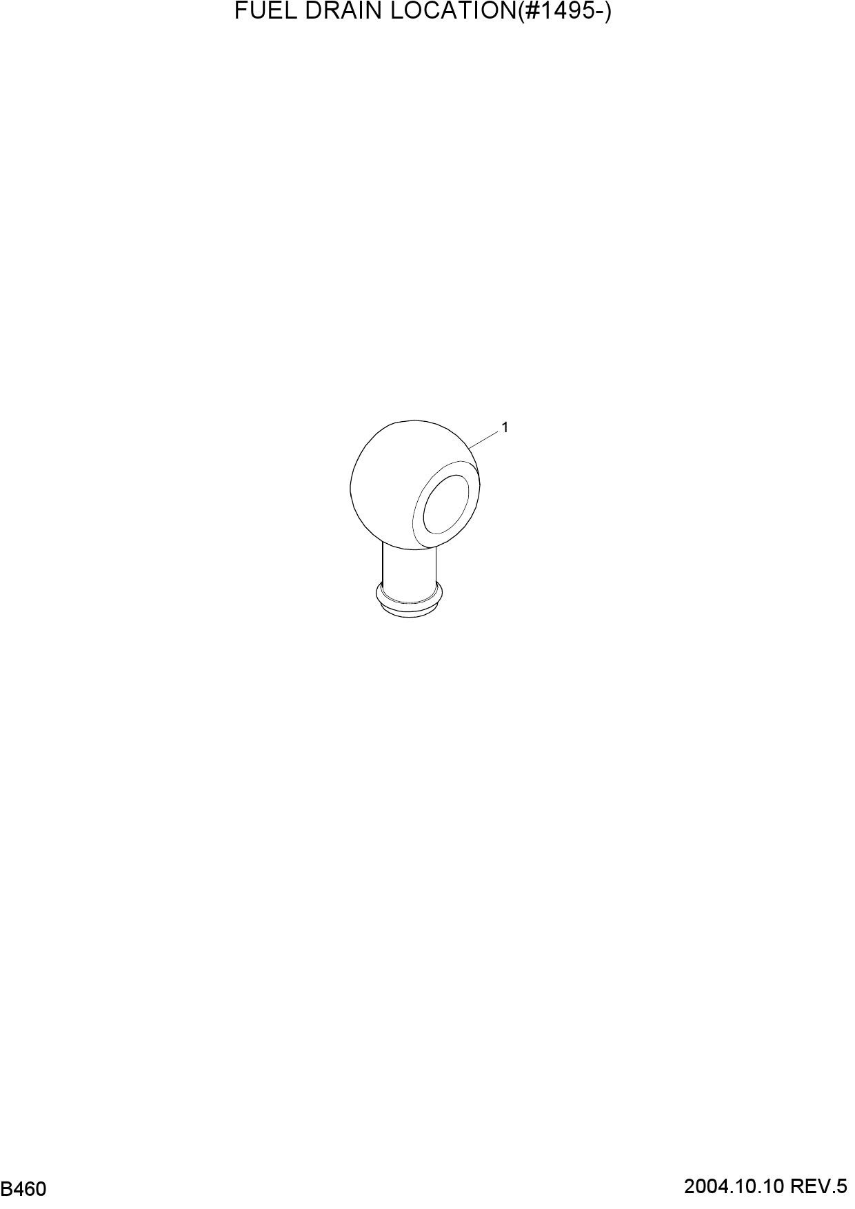 FUEL DRAIN LOCATION(#1495-)