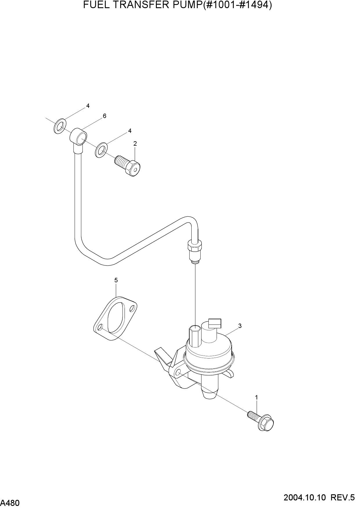 FUEL TRANSFER PUMP(#1001-#1494)