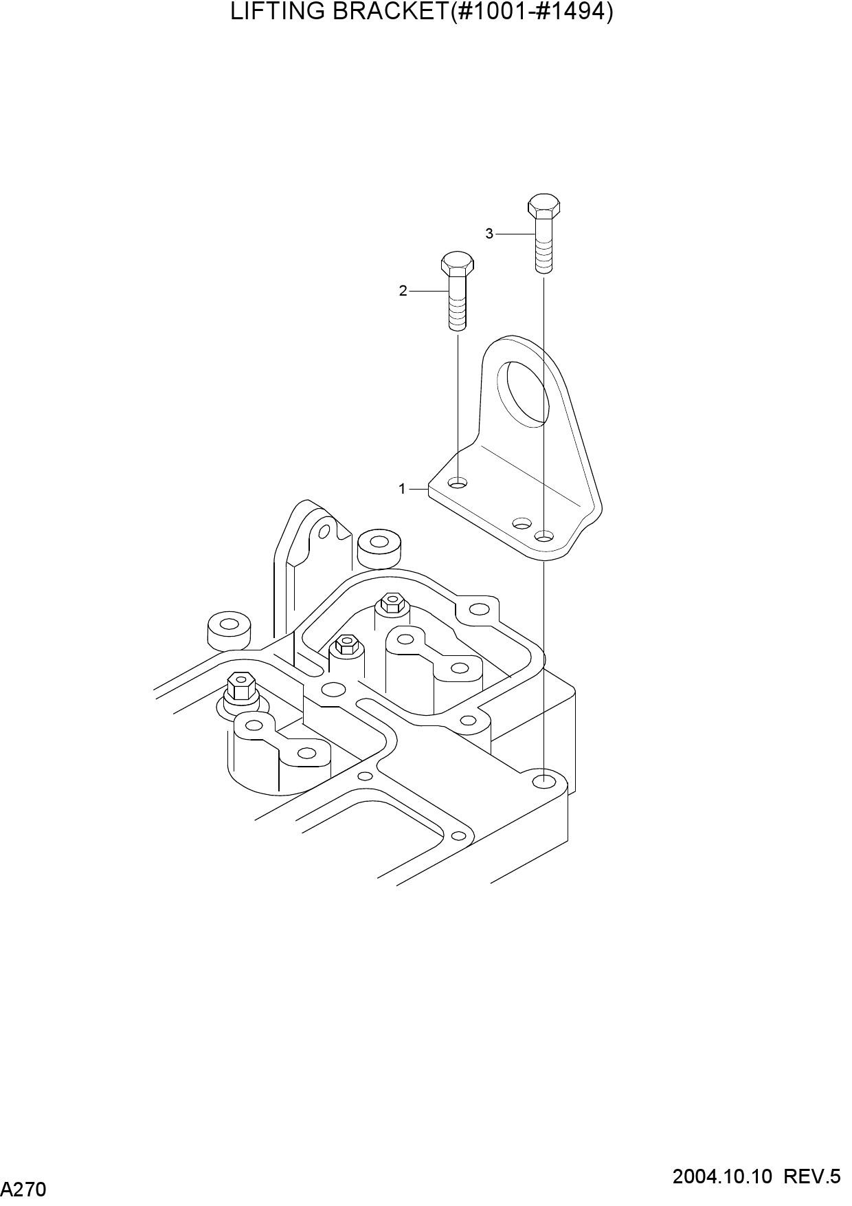 LIFTING BRACKET(#1001-#1494)