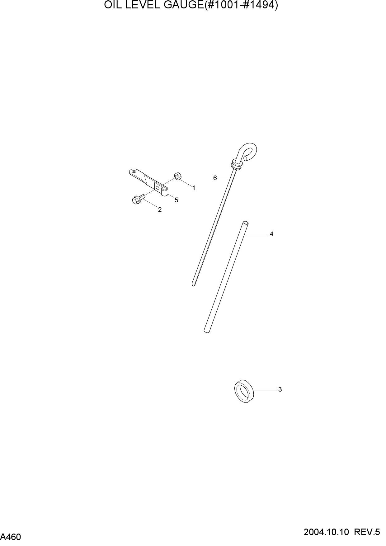 OIL LEVEL GAUGE(#1001-#1494)