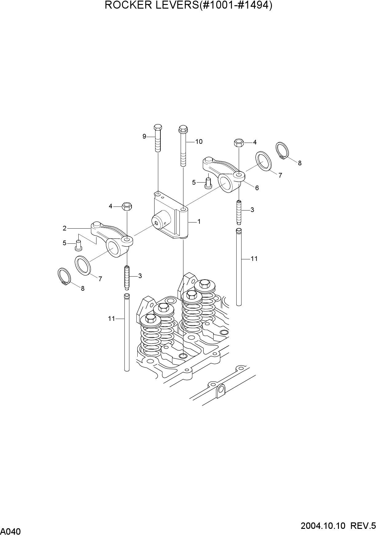 ROCKER LEVERS(#1001-#1494)