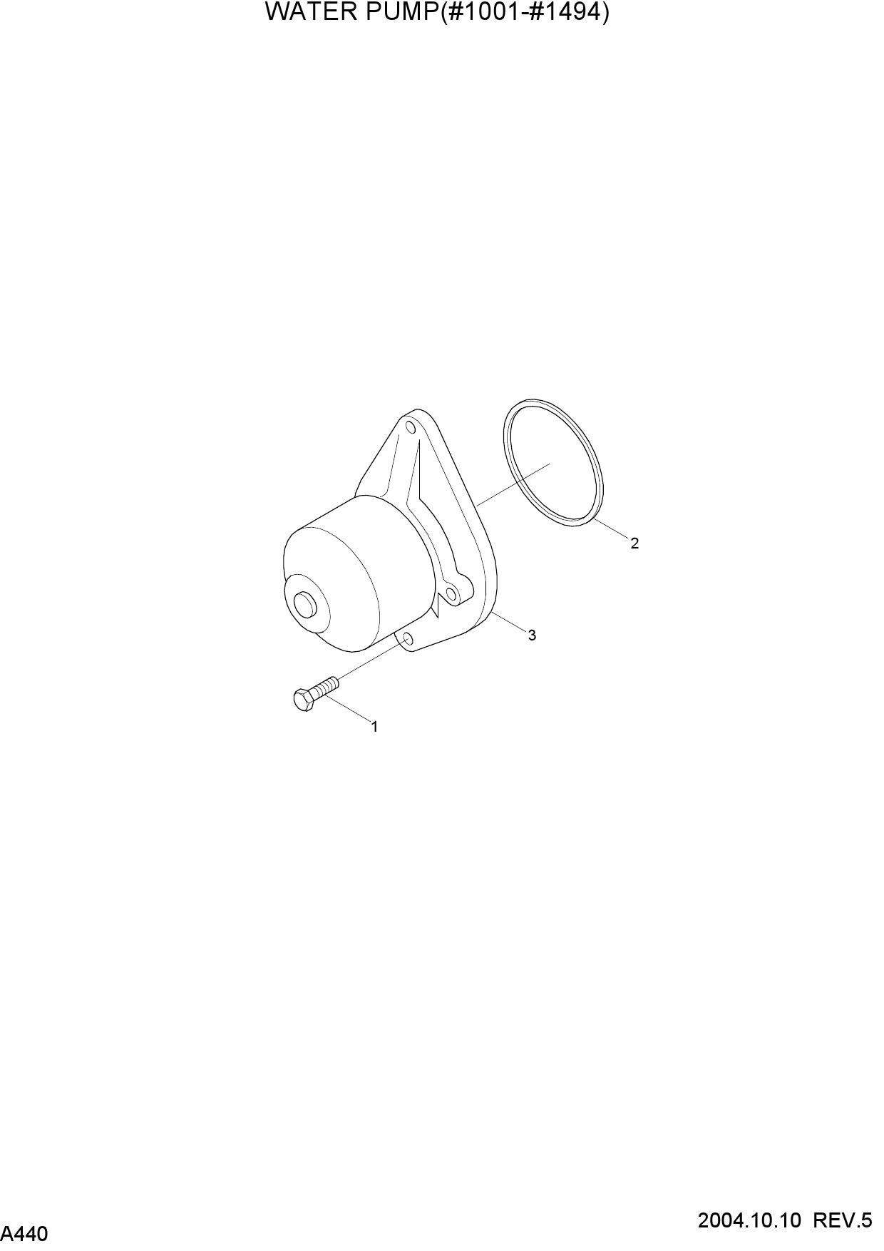 WATER PUMP(#1001-#1494)