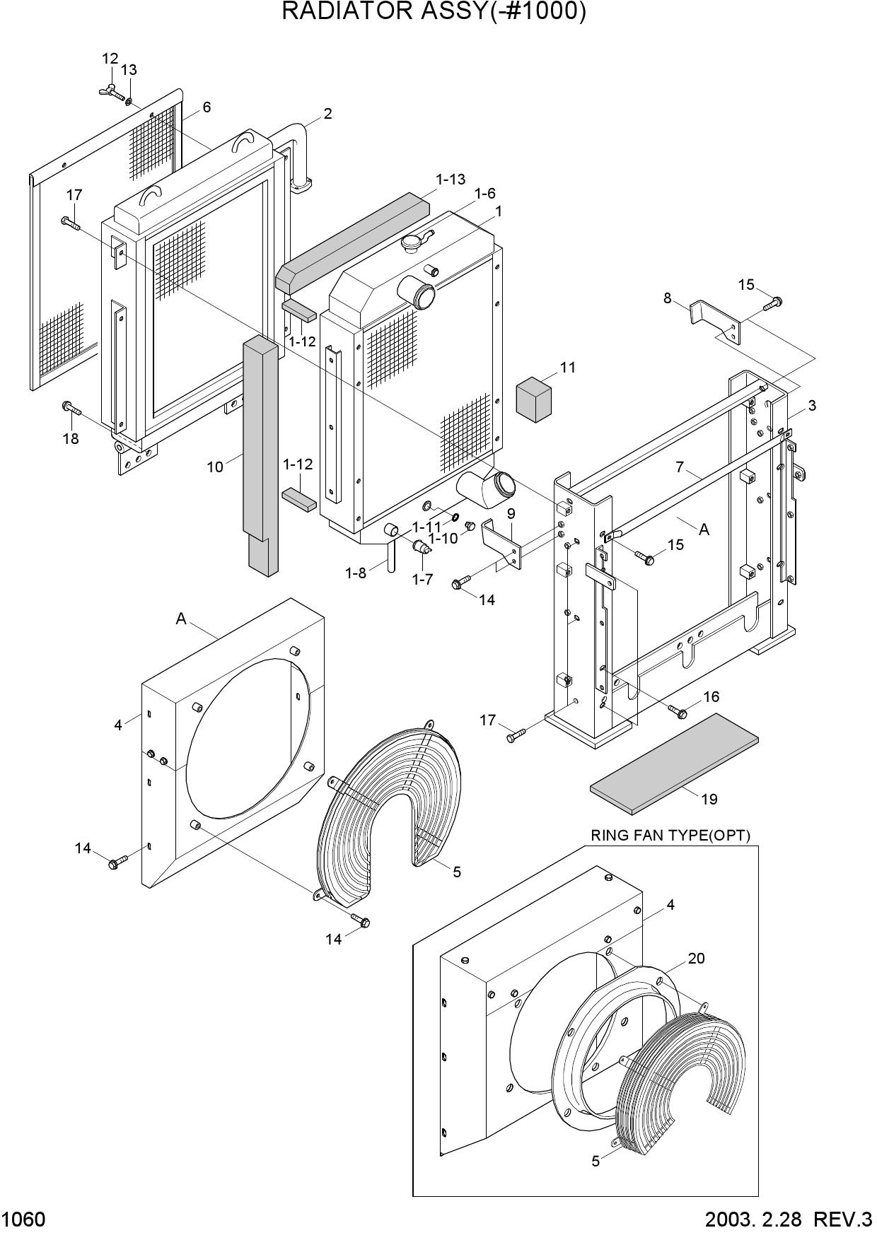 RADIATOR ASSY(-#1000)