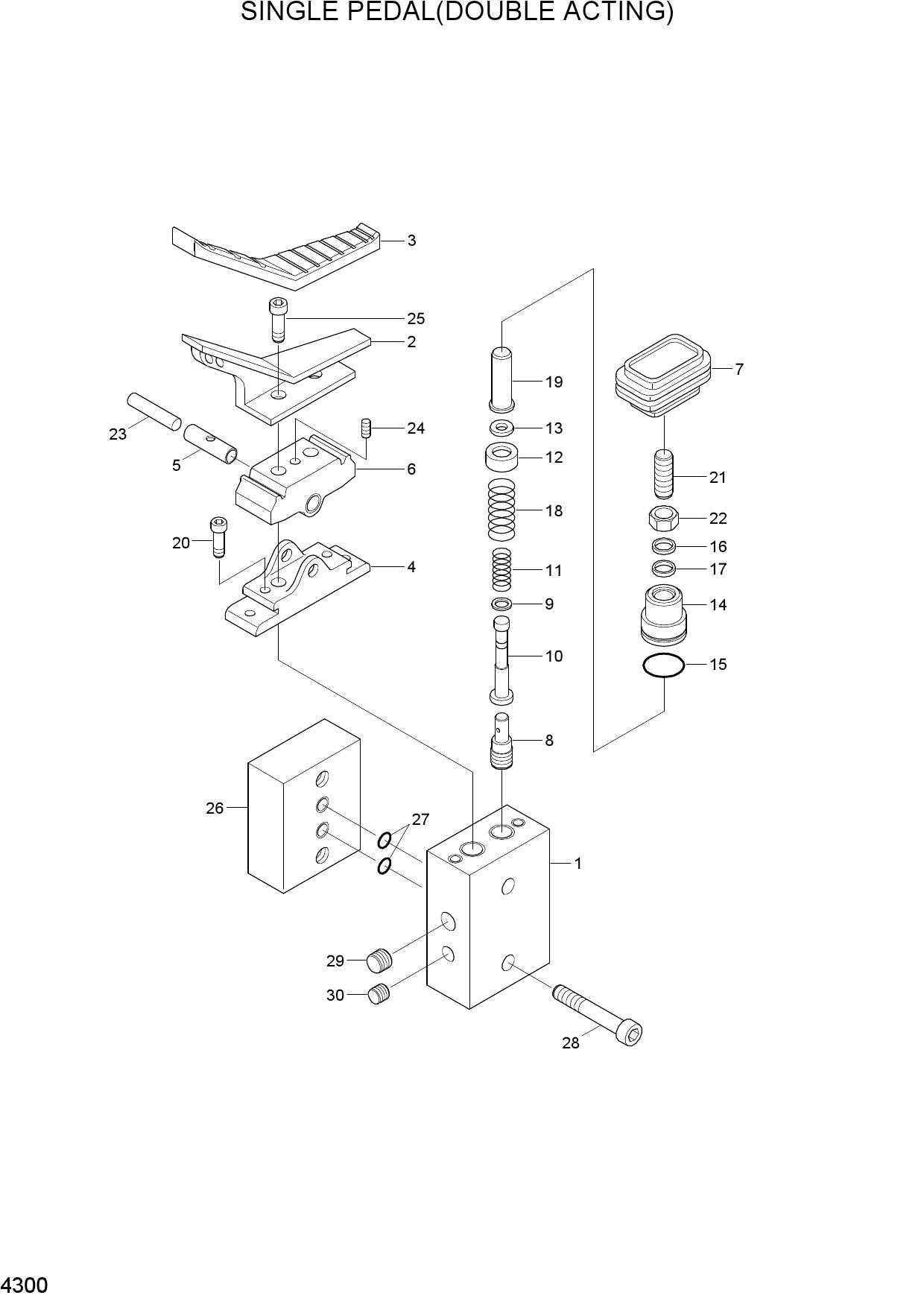SINGLE PEDAL(DOUBLE ACTING)