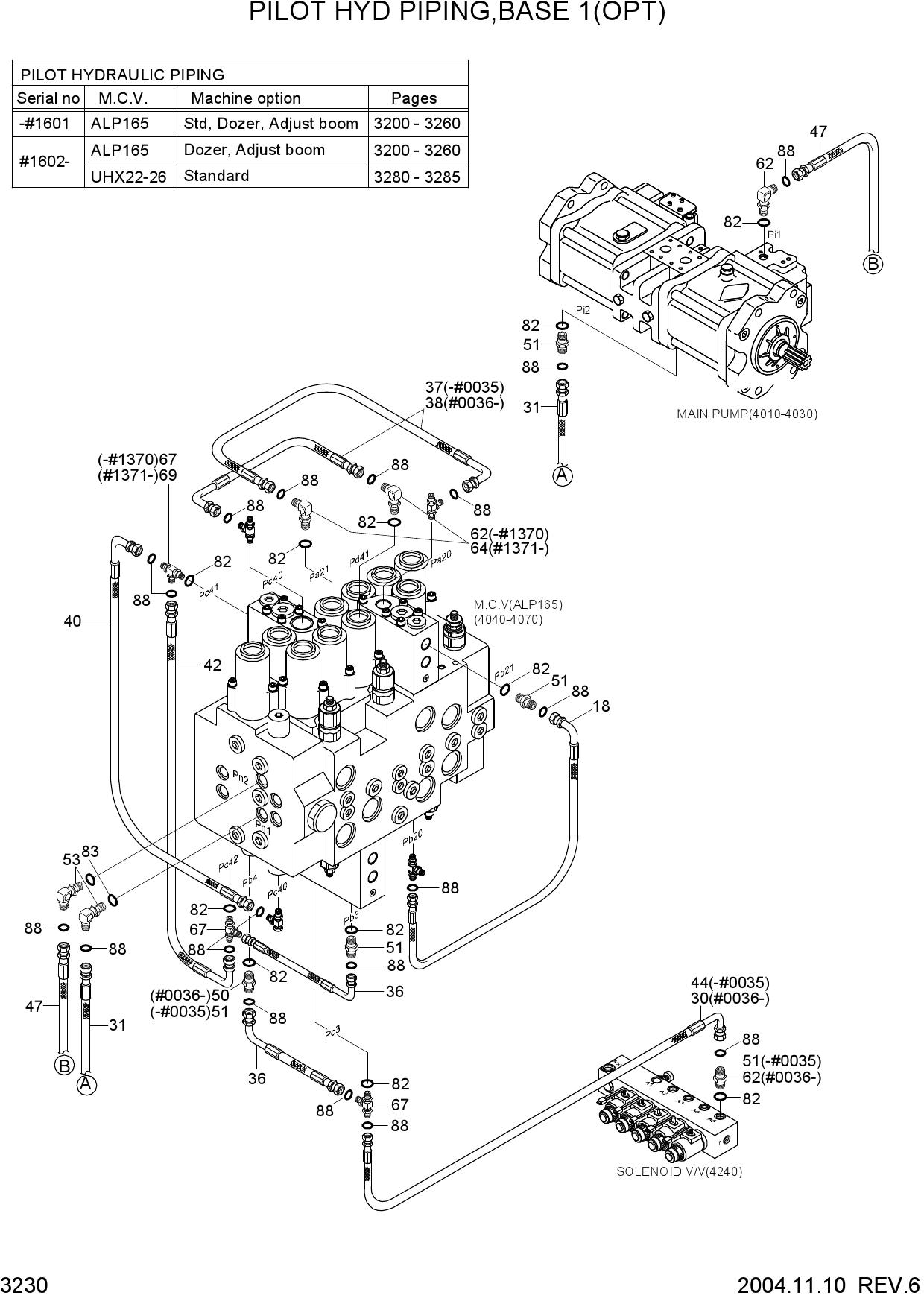 PILOT HYD PIPING(BASE 1, OPT)