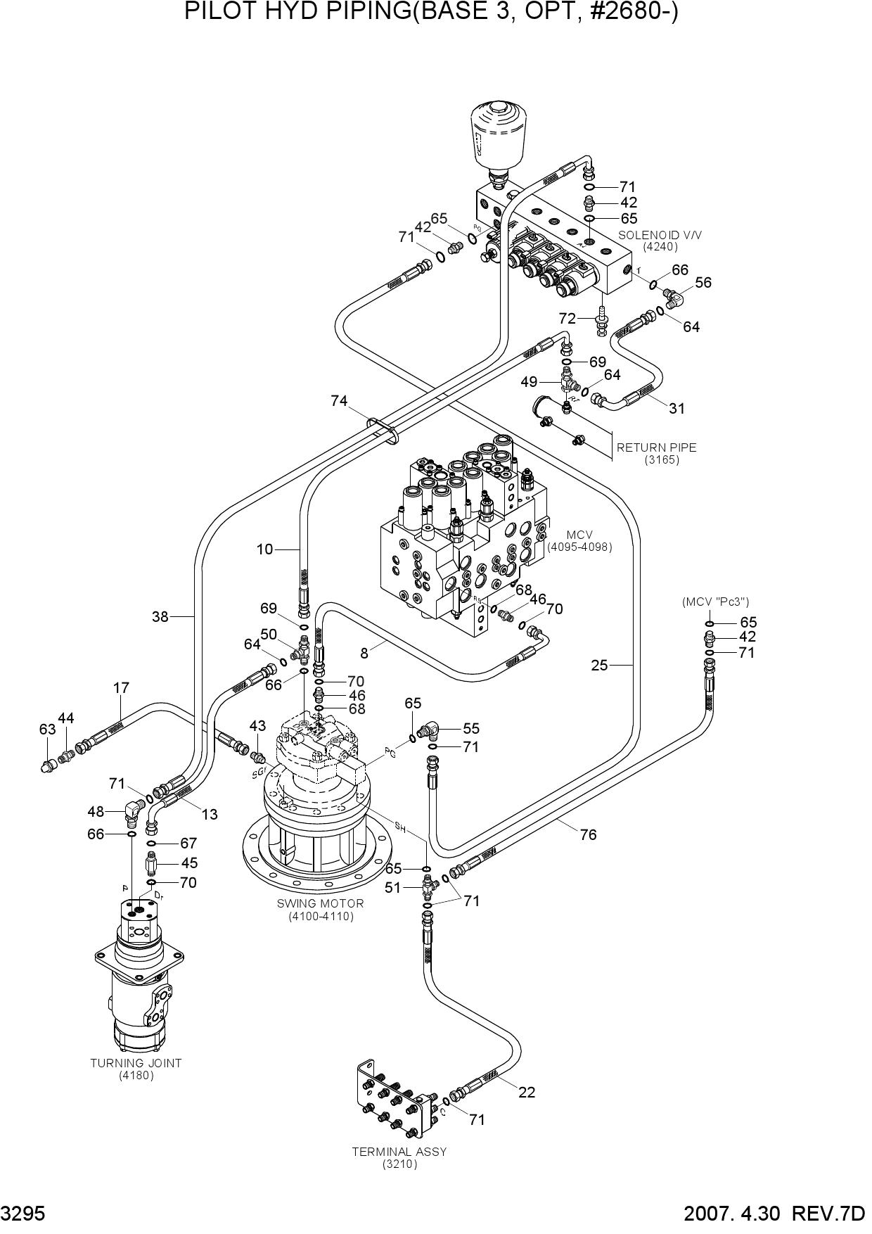 PILOT HYD PIPING(BASE 6,2-BLOCK,#2680-)