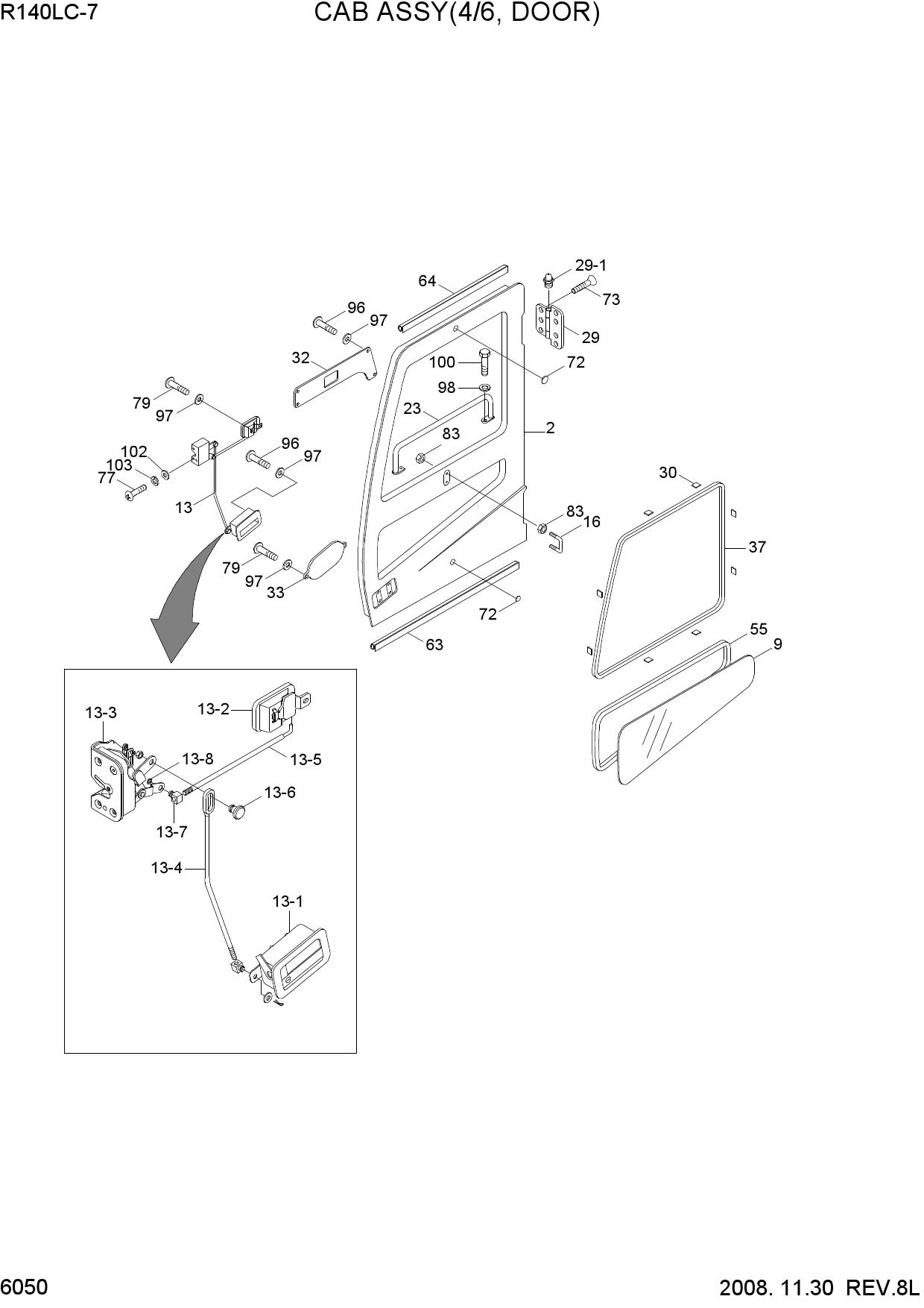 CAB ASSY(4/6, DOOR)