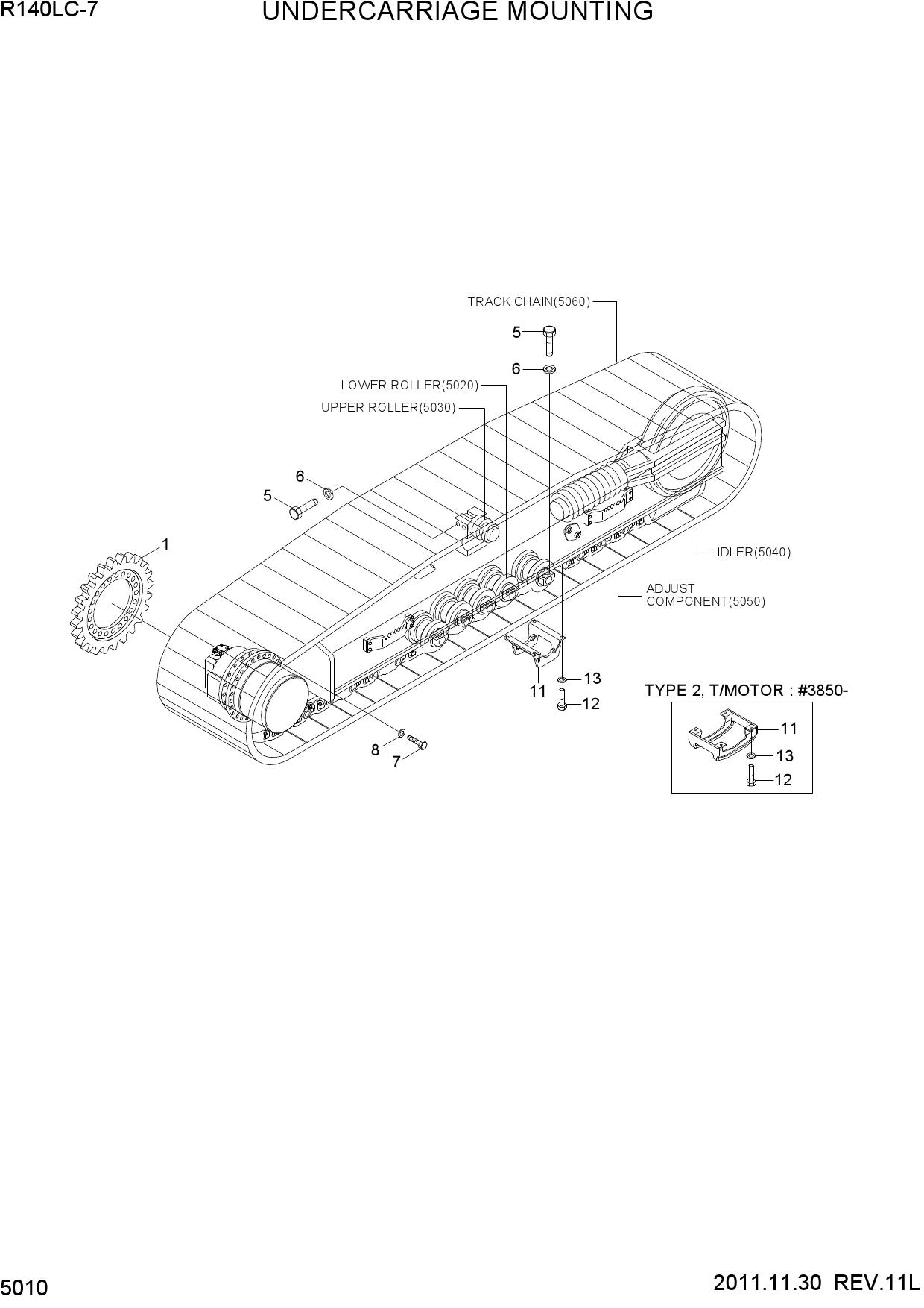 UNDERCARRIAGE MOUNTING