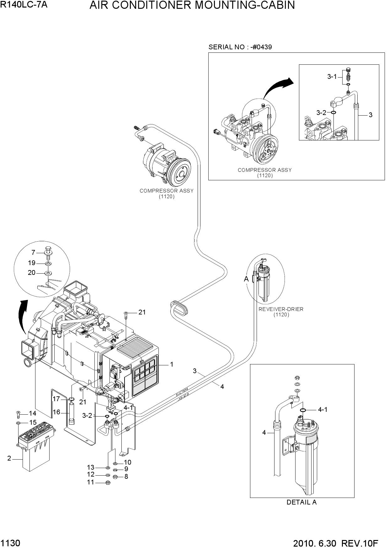 AIR CONDITIONER MOUNTING-CABIN