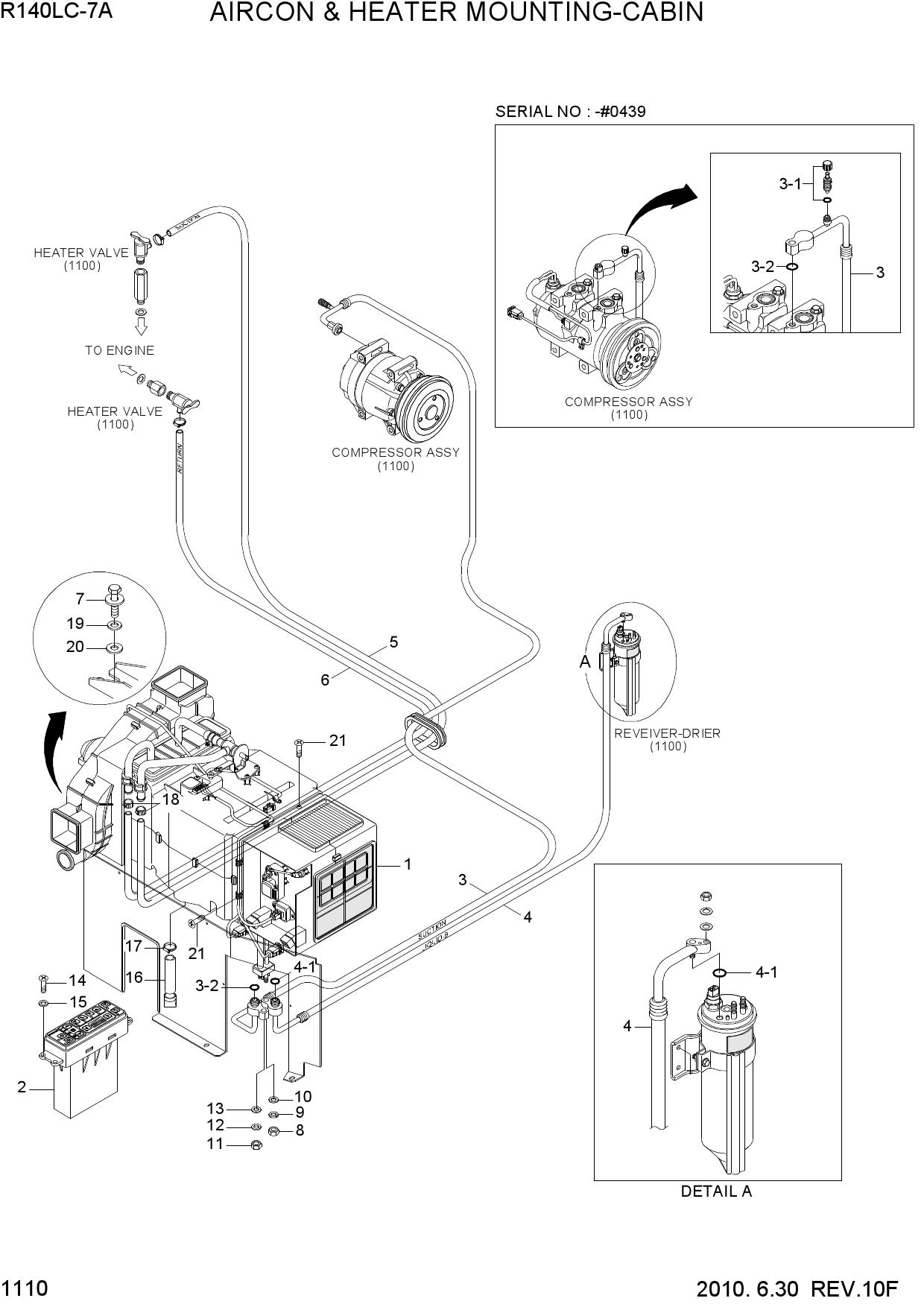 AIRCON & HEATER MOUNTING-CABIN