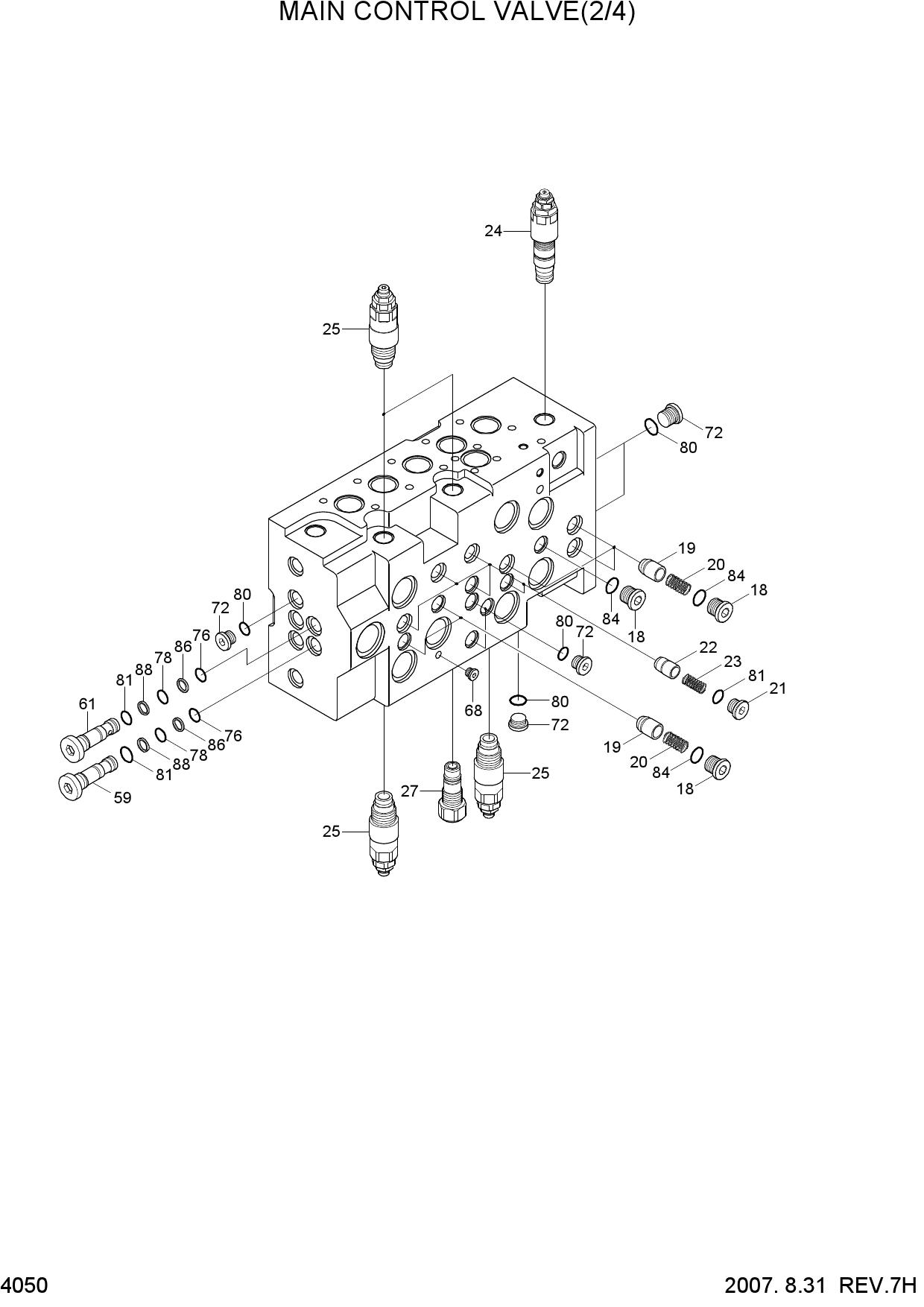 MAIN CONTROL VALVE(2/4)