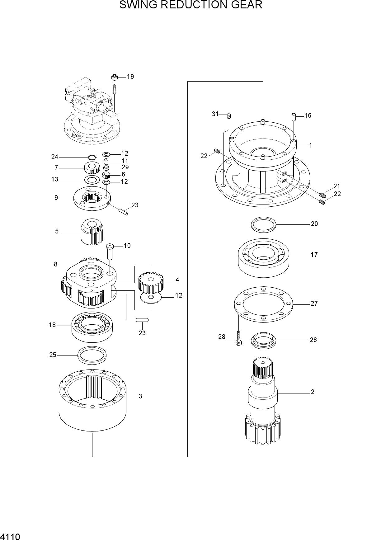 SWING REDUCTION GEAR