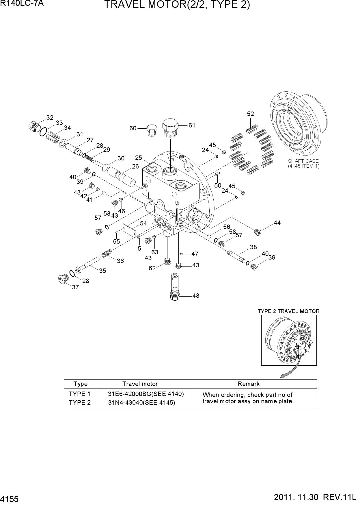 TRAVEL MOTOR(2/2, TYPE 2)