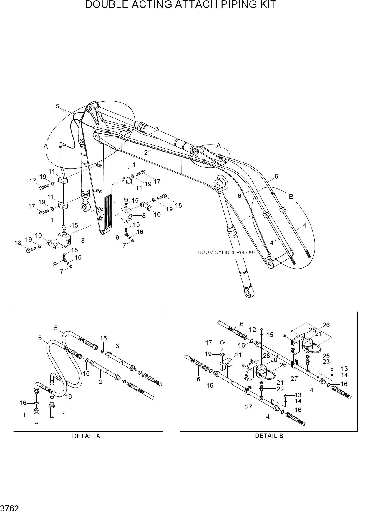 DOUBLE ACTING ATTACH PIPING KIT
