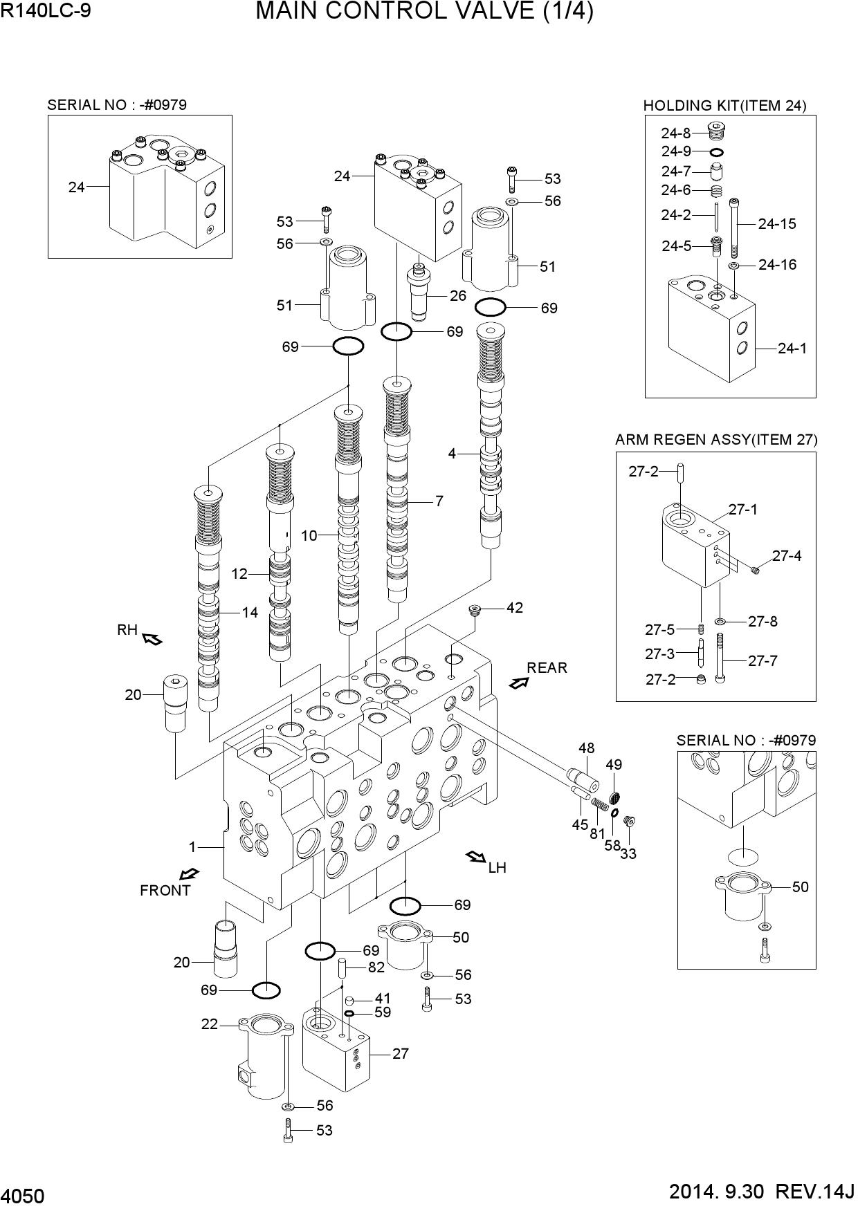 MAIN CONTROL VALVE (1/4)