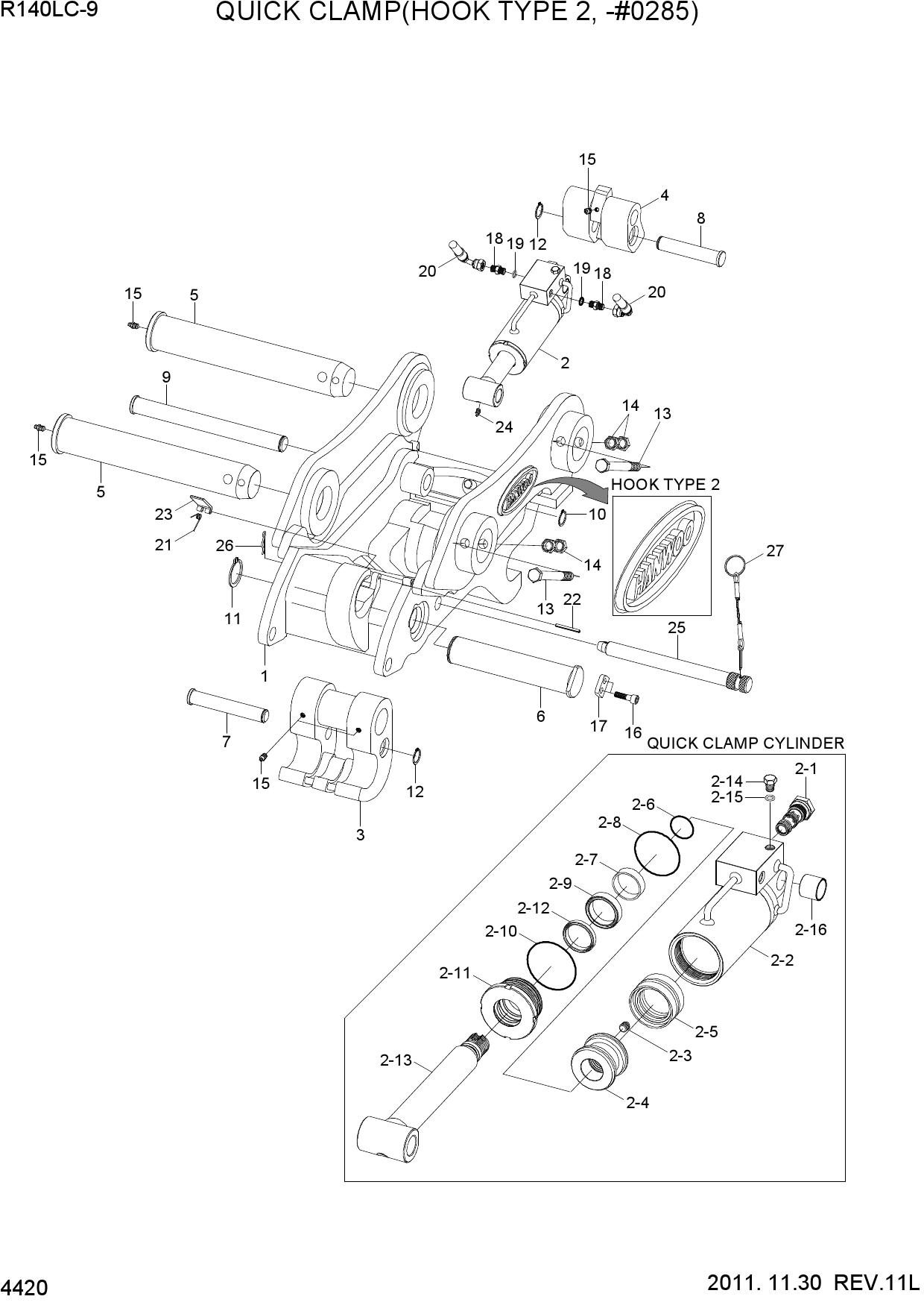 QUICK CLAMP(HOOK TYPE 2, -#0285)