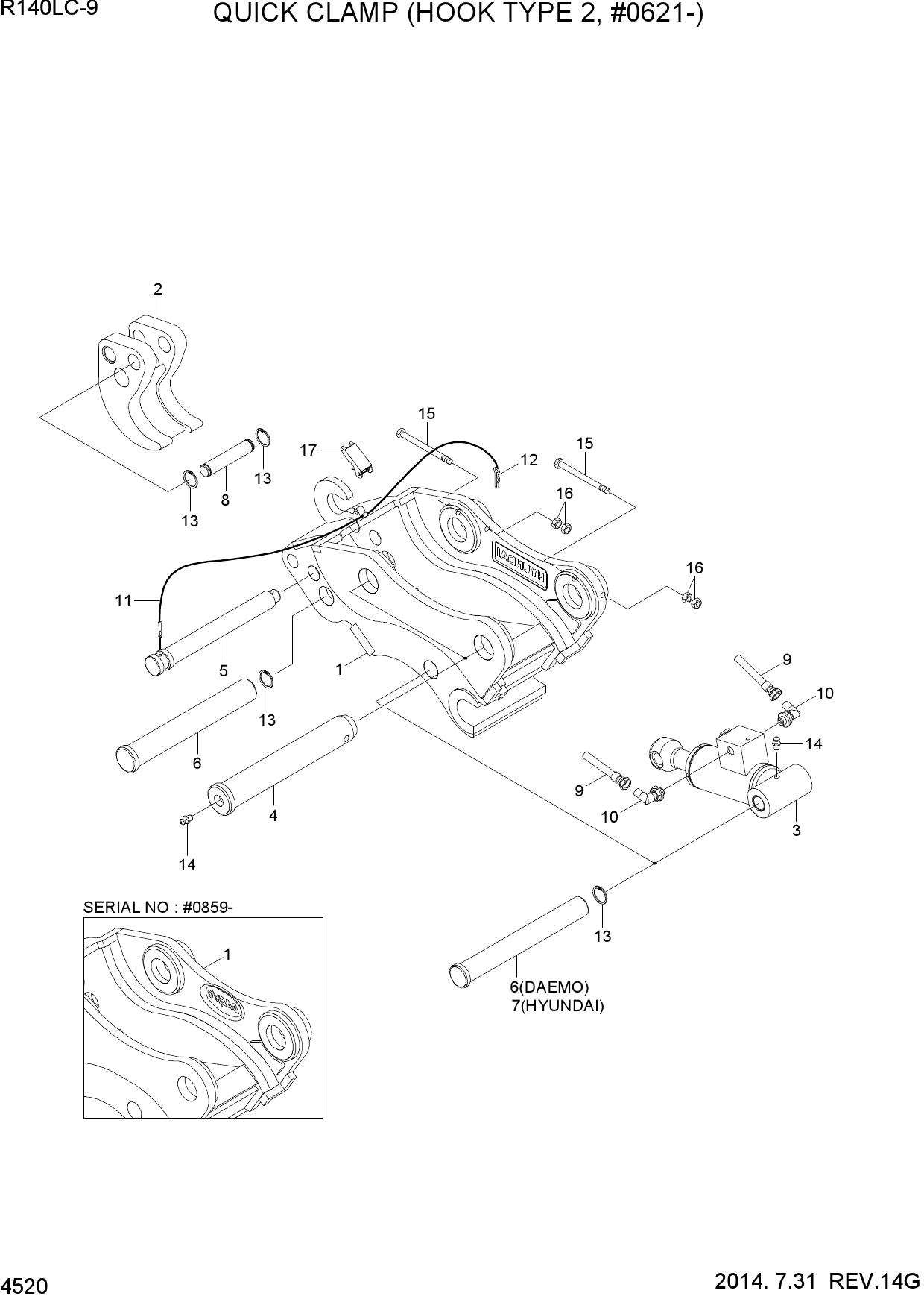 QUICK CLAMP(HOOK TYPE 2, #0621-)