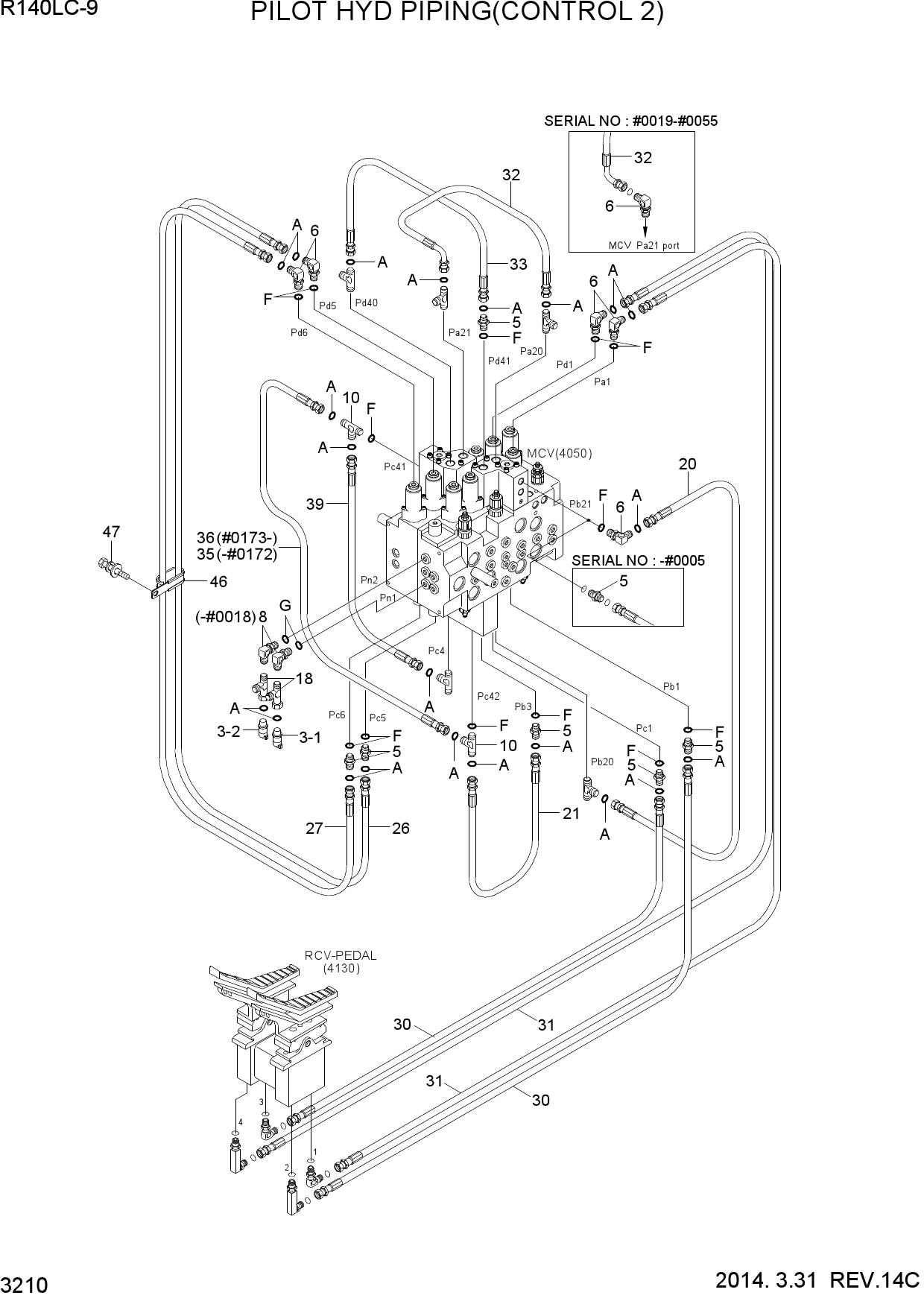 PILOT HYD PIPING(CONTROL 2)