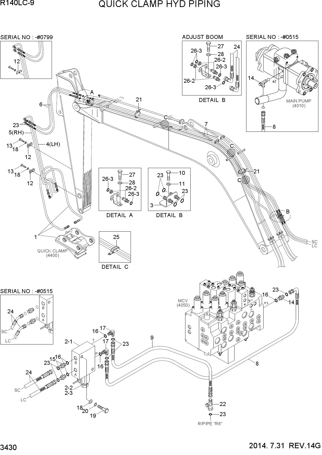 QUICK CLAMP HYD PIPING