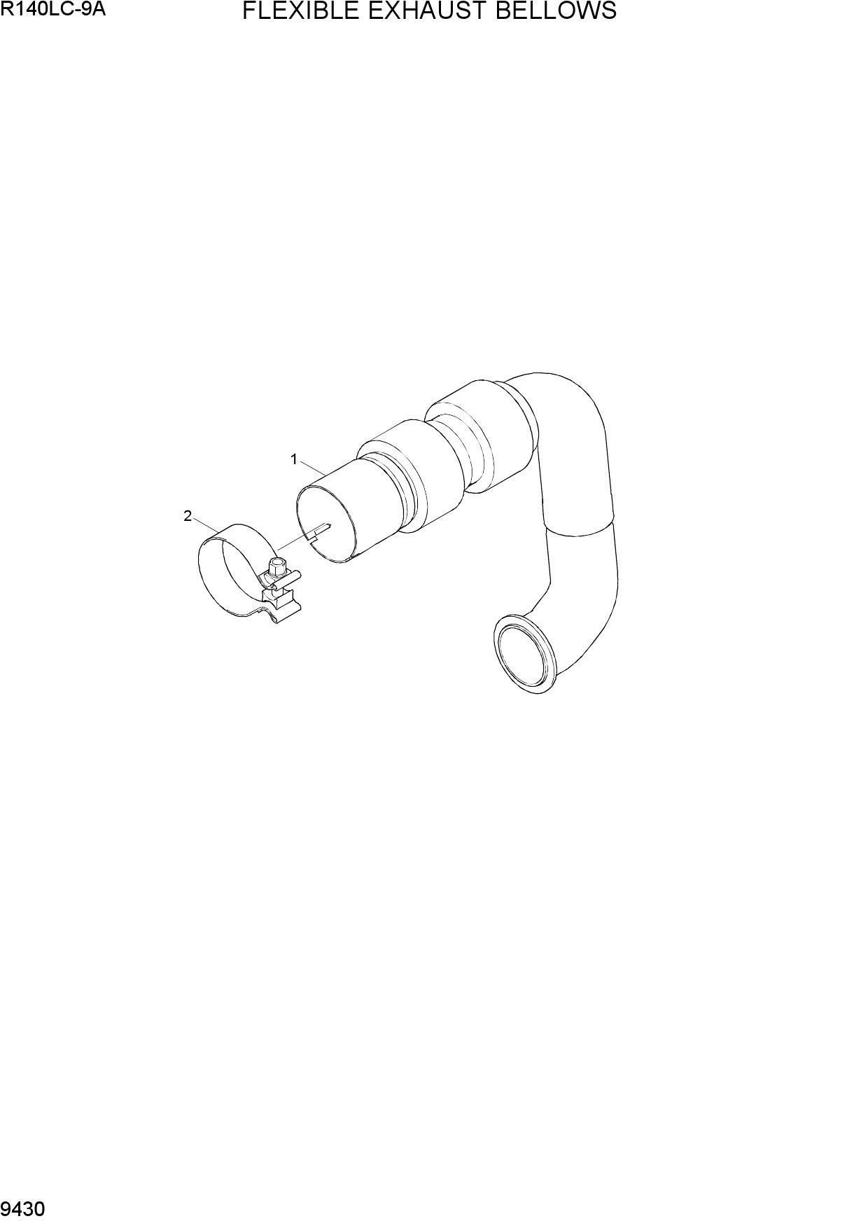 FLEXIBLE EXHAUST BELLOWS